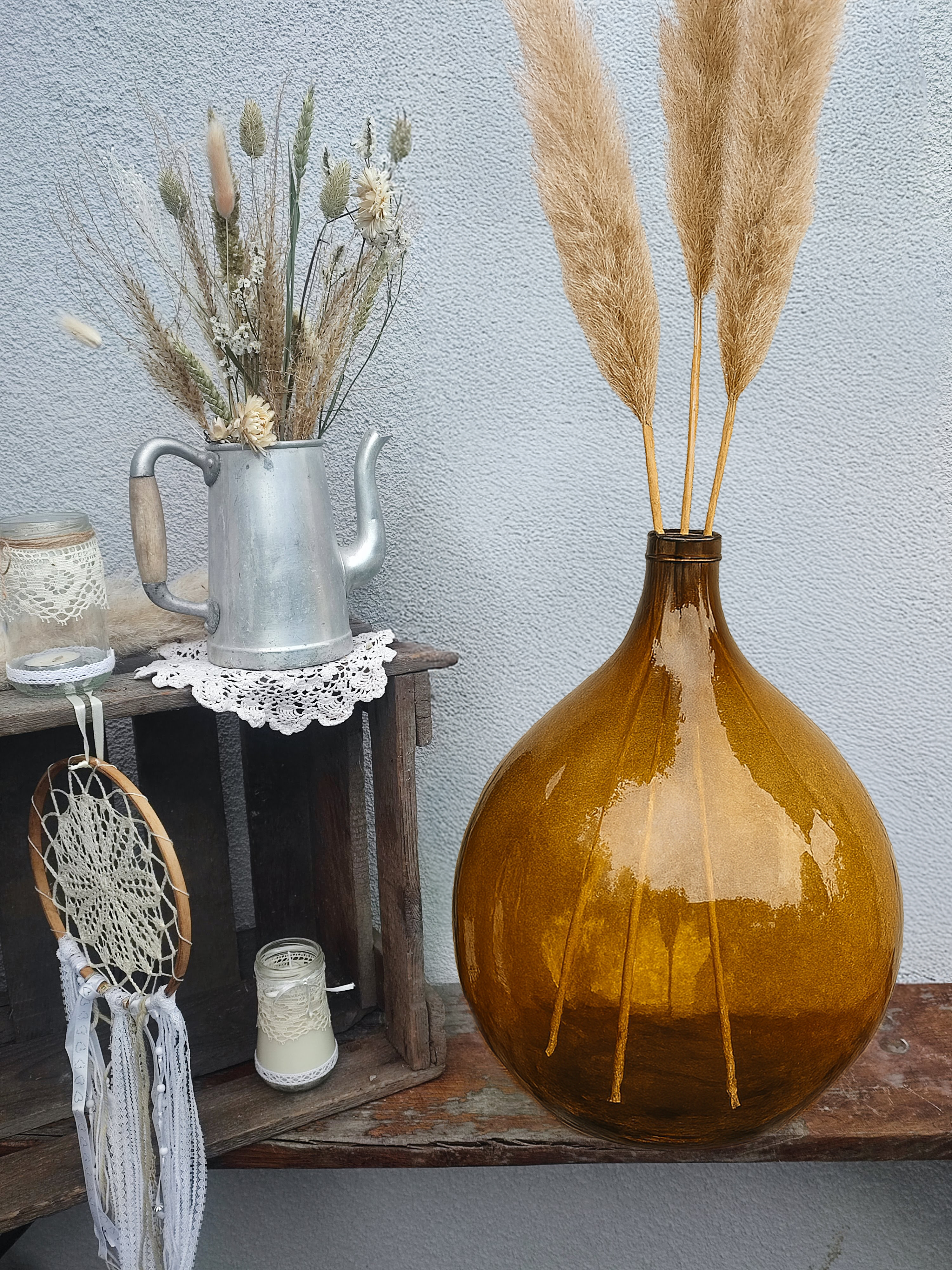 Grande Dame-Jeanne ballon ambrée