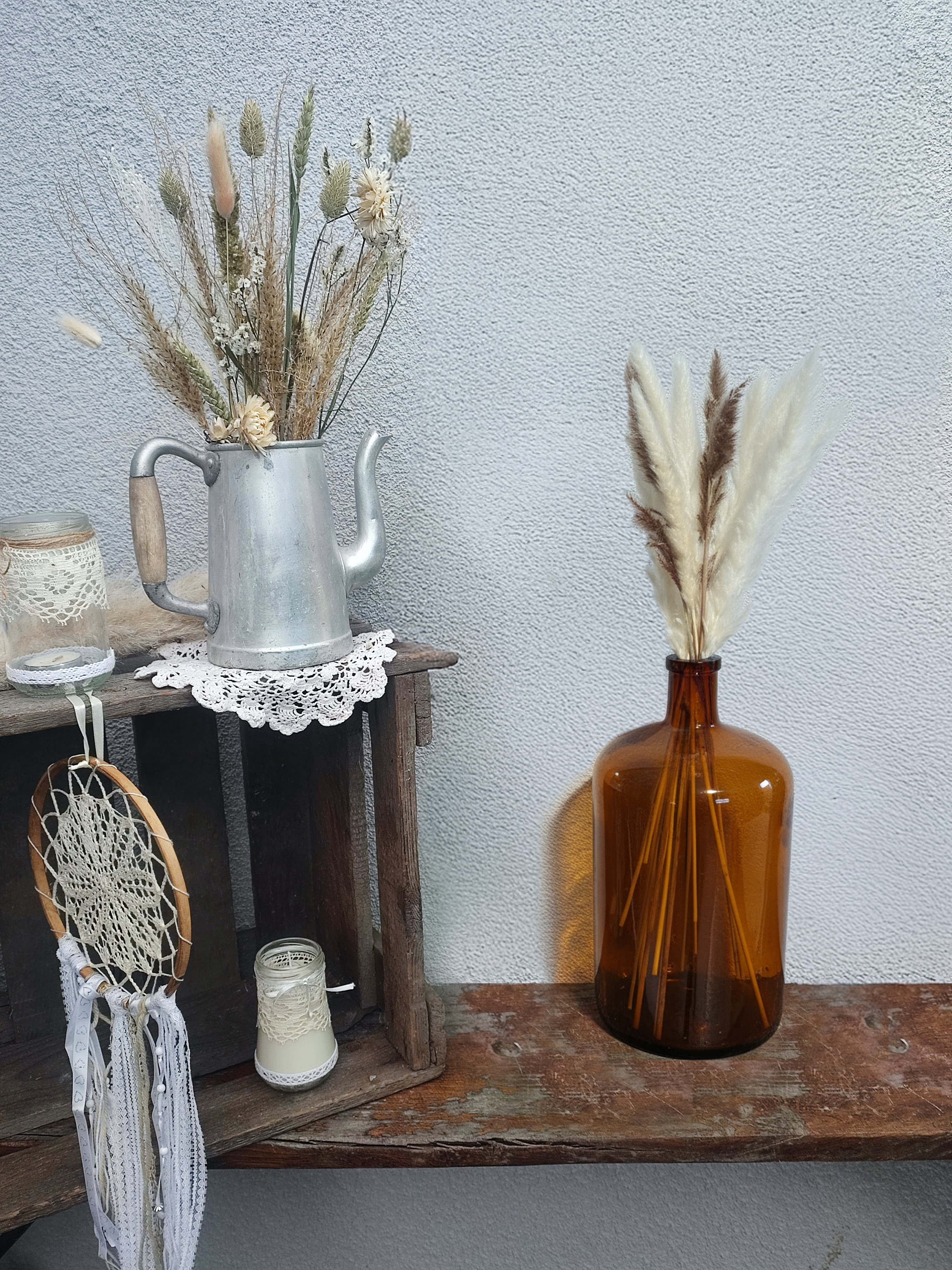 Grande bouteille ambrée