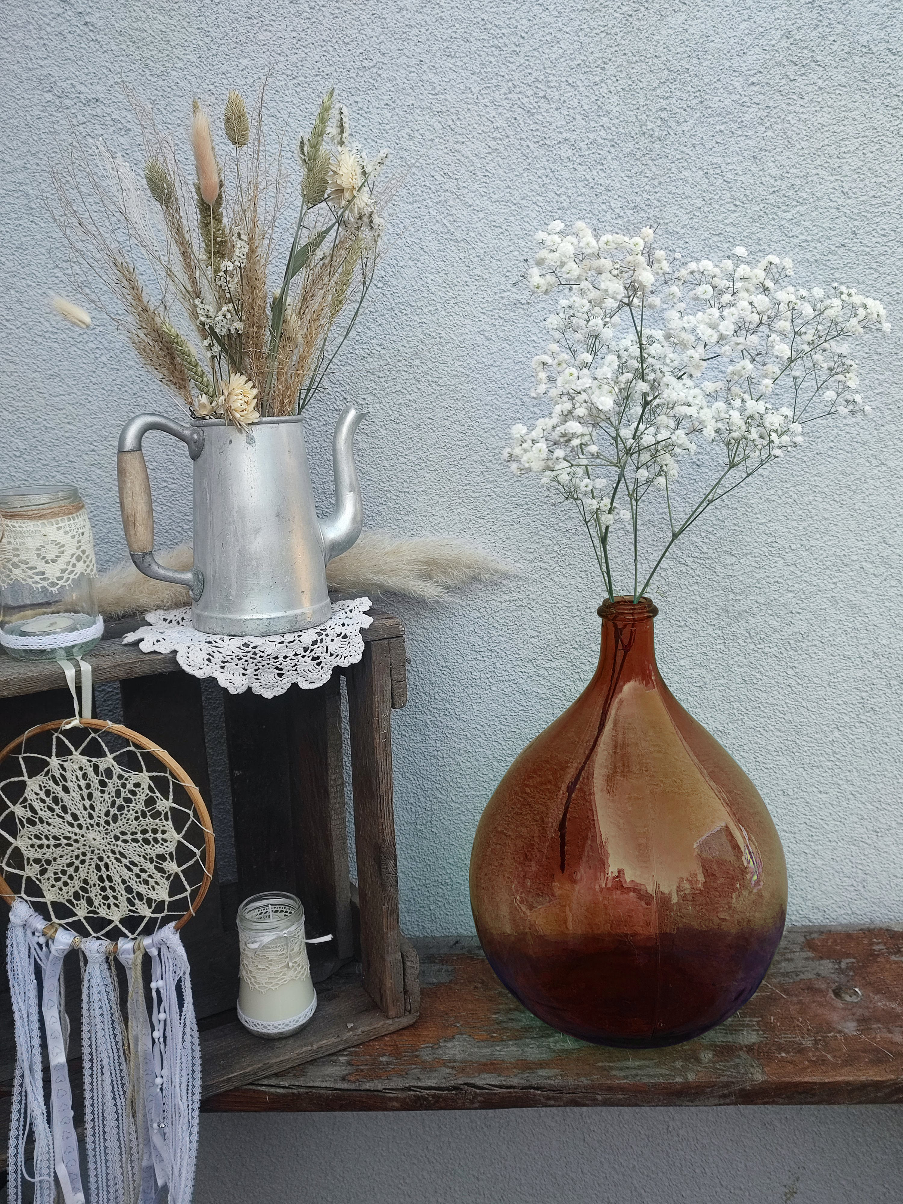 Moyenne dame-jeanne ballon ambrée