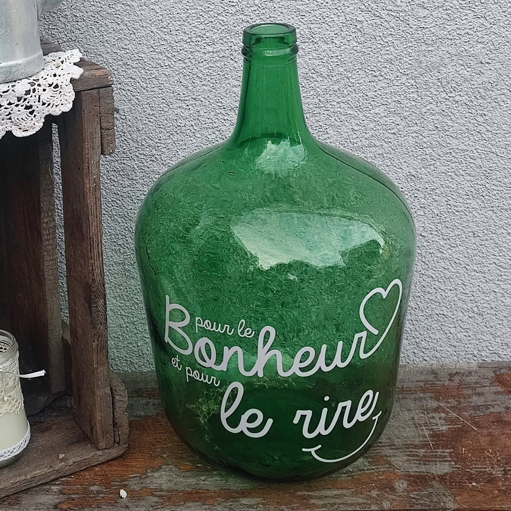 Grande Dame-Jeanne “Pour le bonheur et pour le rire”