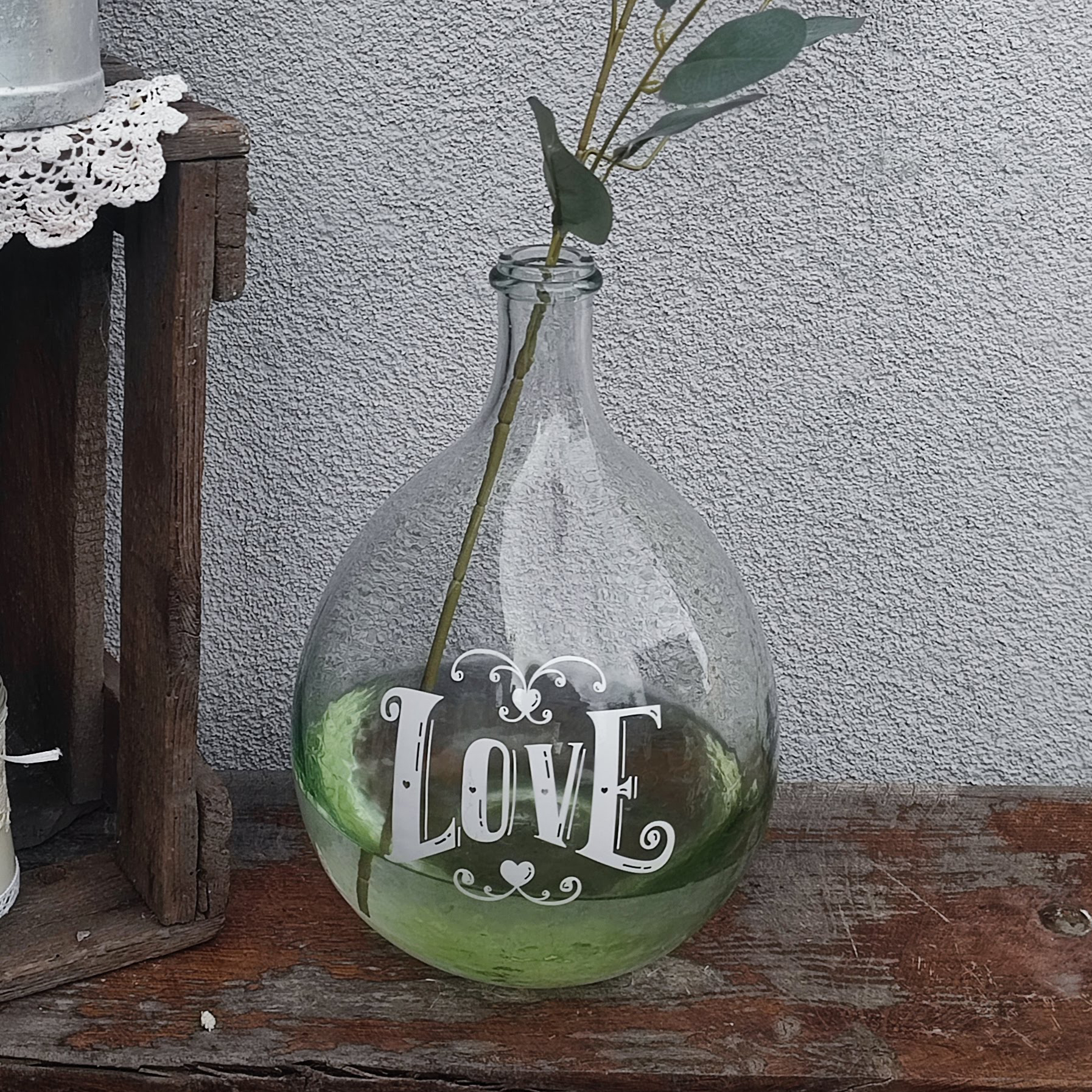 Dame-Jeanne moyenne "LOVE"