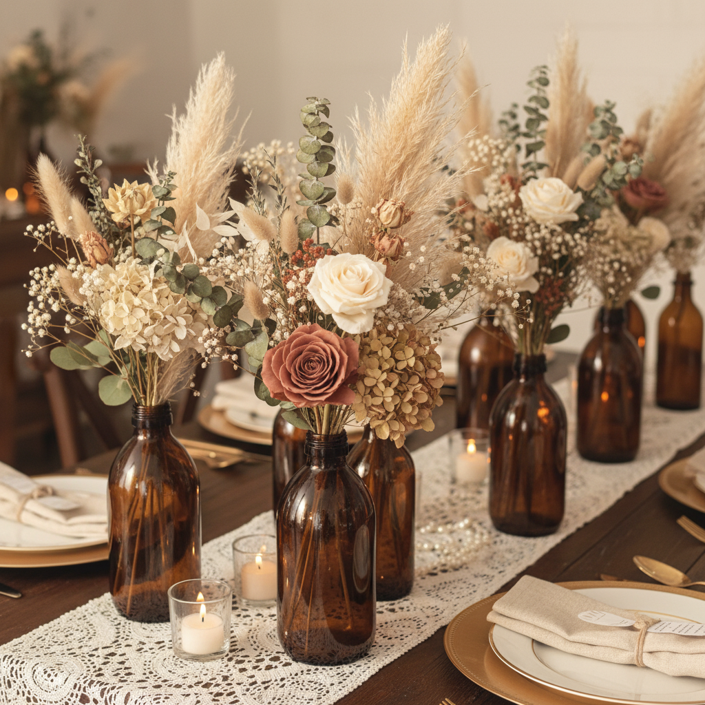 Petites fioles ambrées