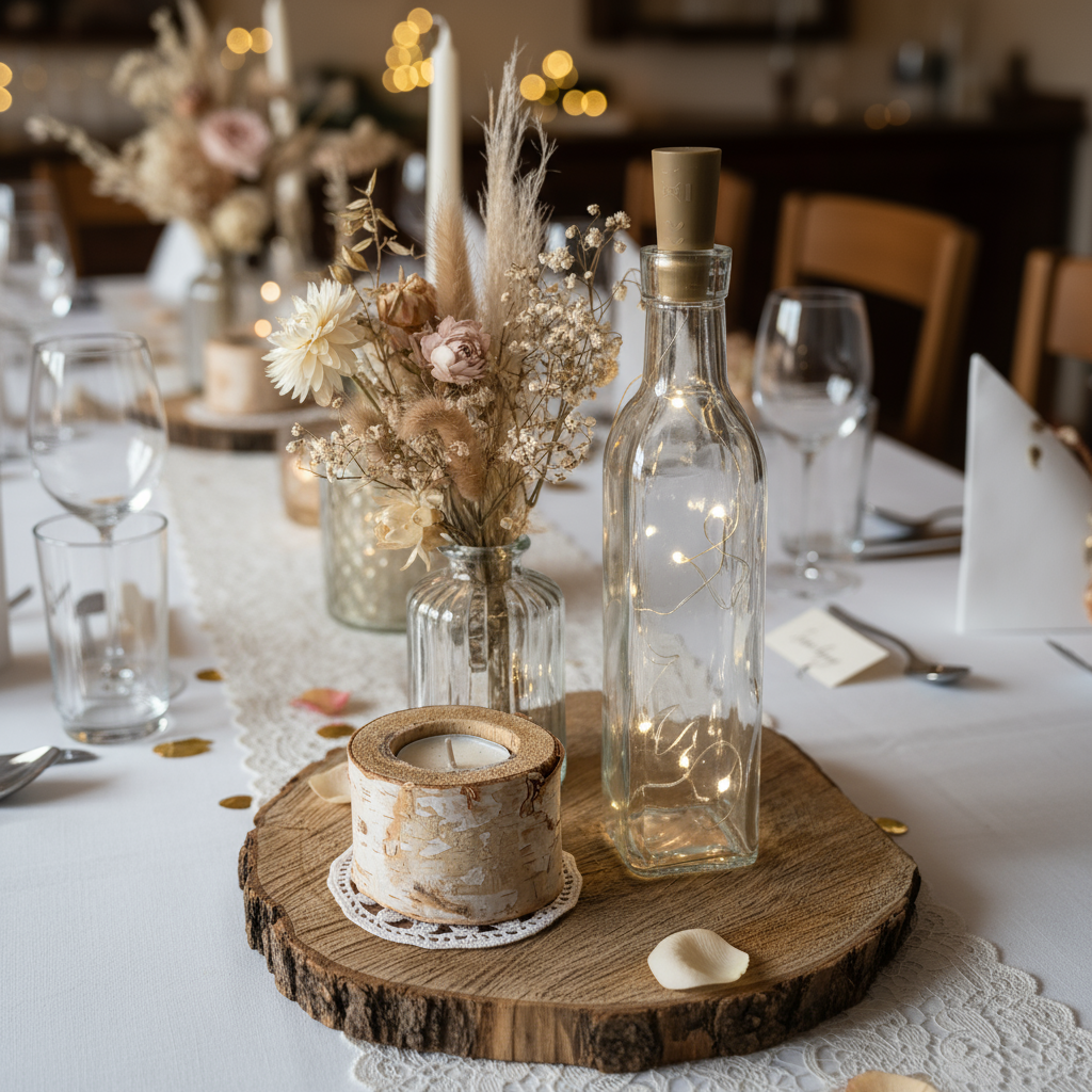 Petites bouteilles carrées