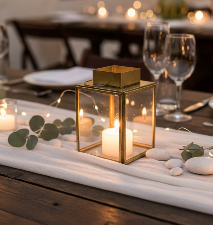 Mini lanterne dorée