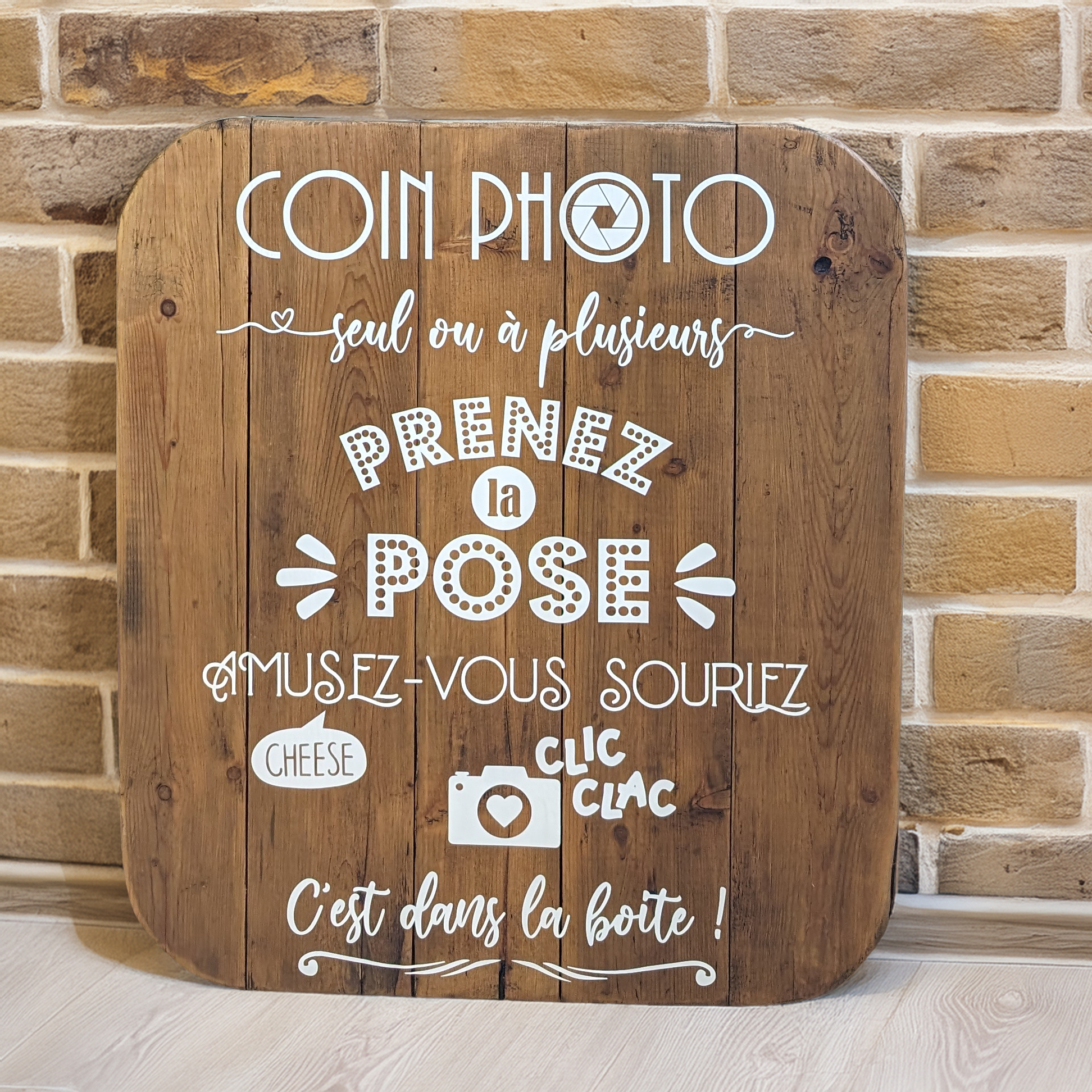 Panneau bois “Coin photo”