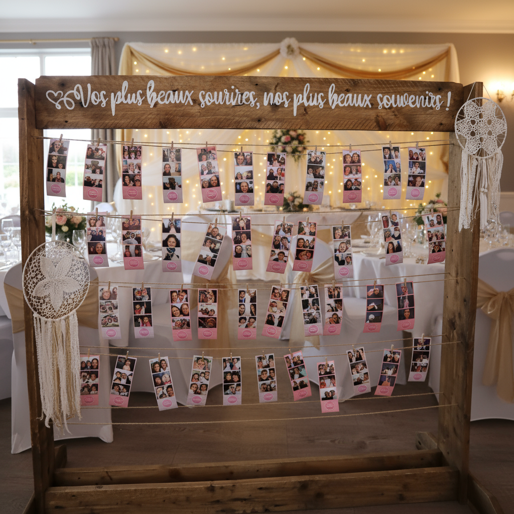 Support pour photos en bois