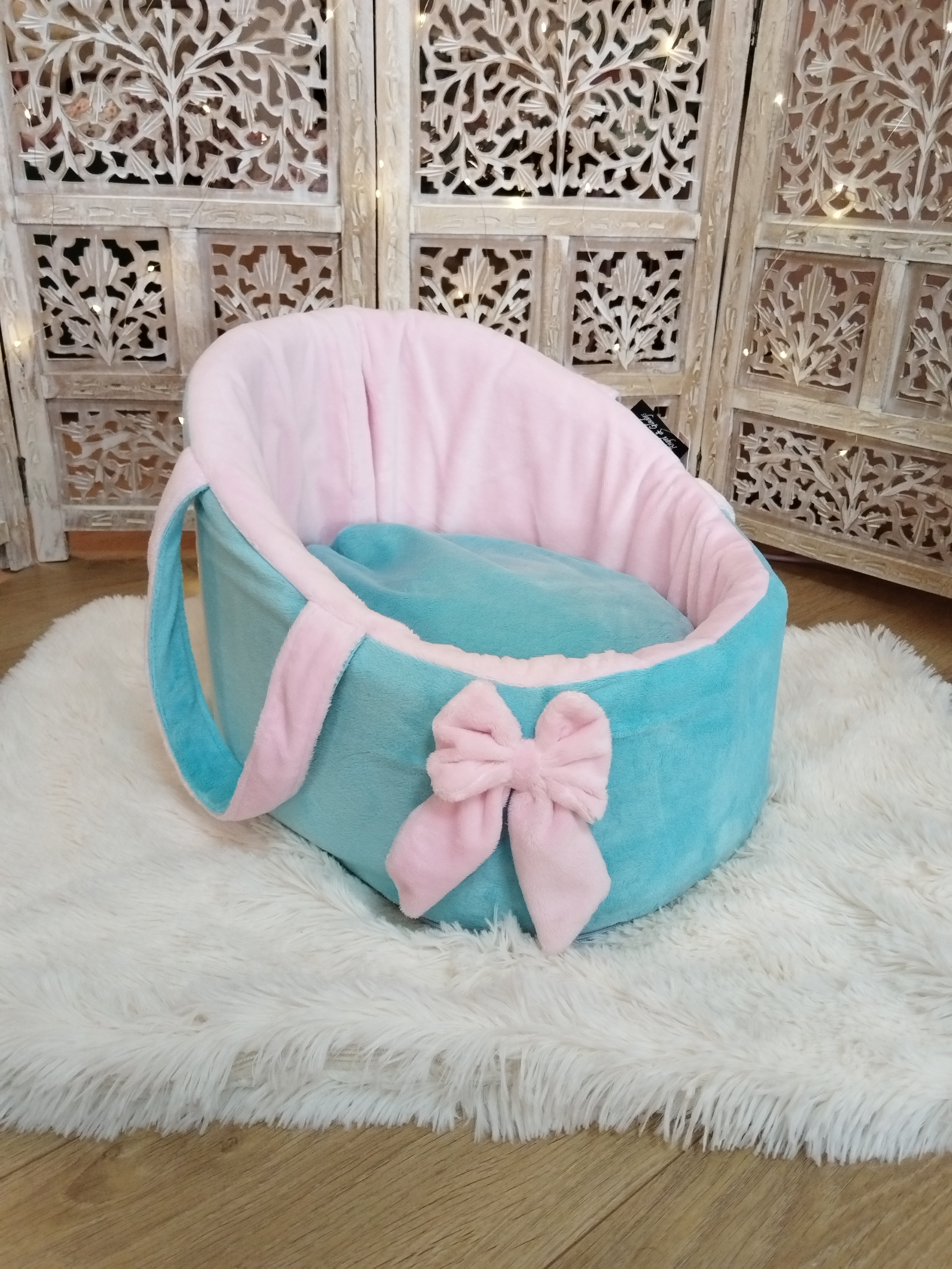 Housse Berceau - Océan & Rose