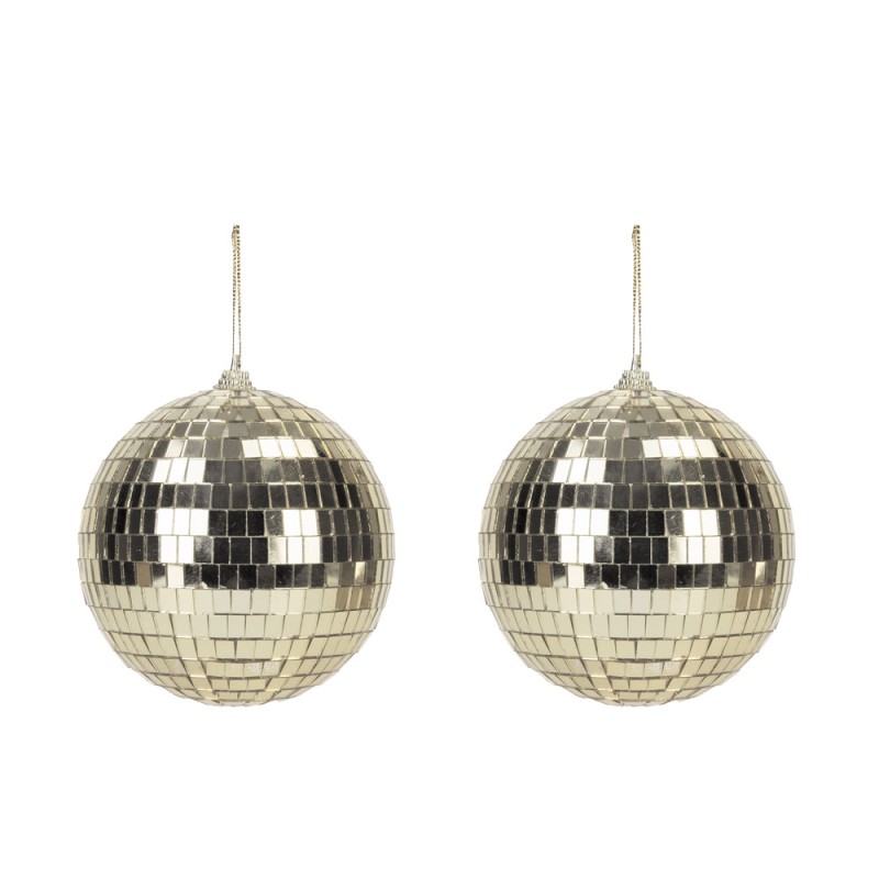 2 boules disco or 10cm