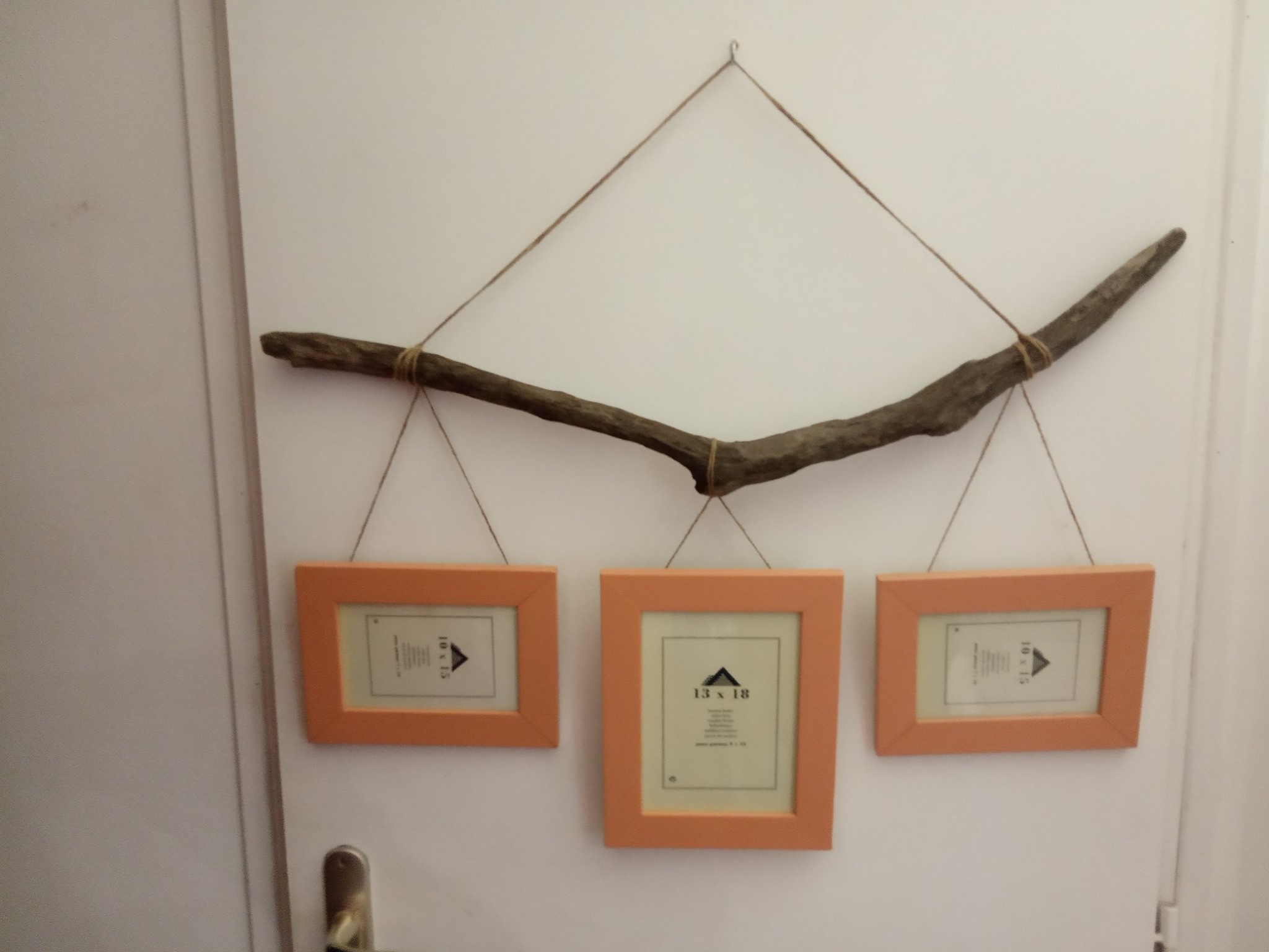 3 cadres photo suspendus