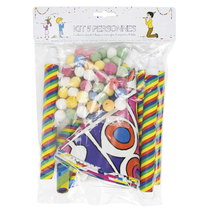 Kit cotillons pour 5 personnes