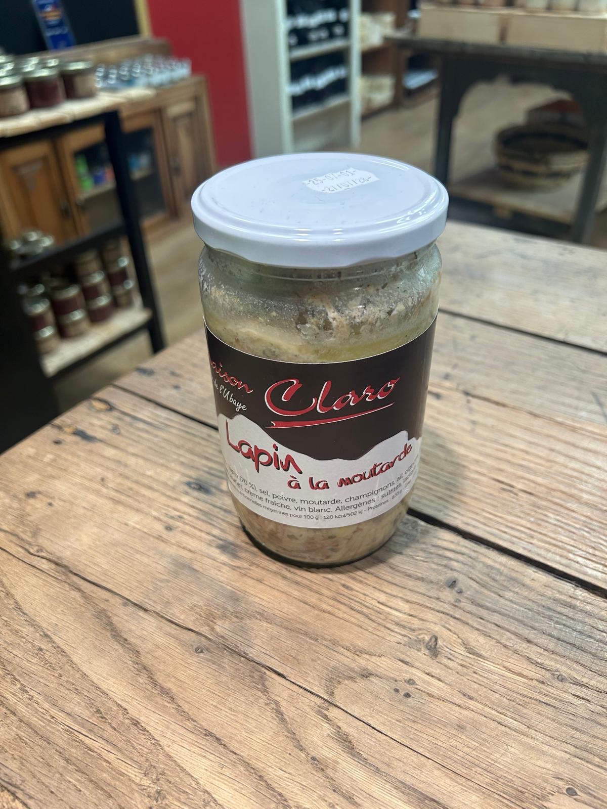 Lapin à la moutarde 600g