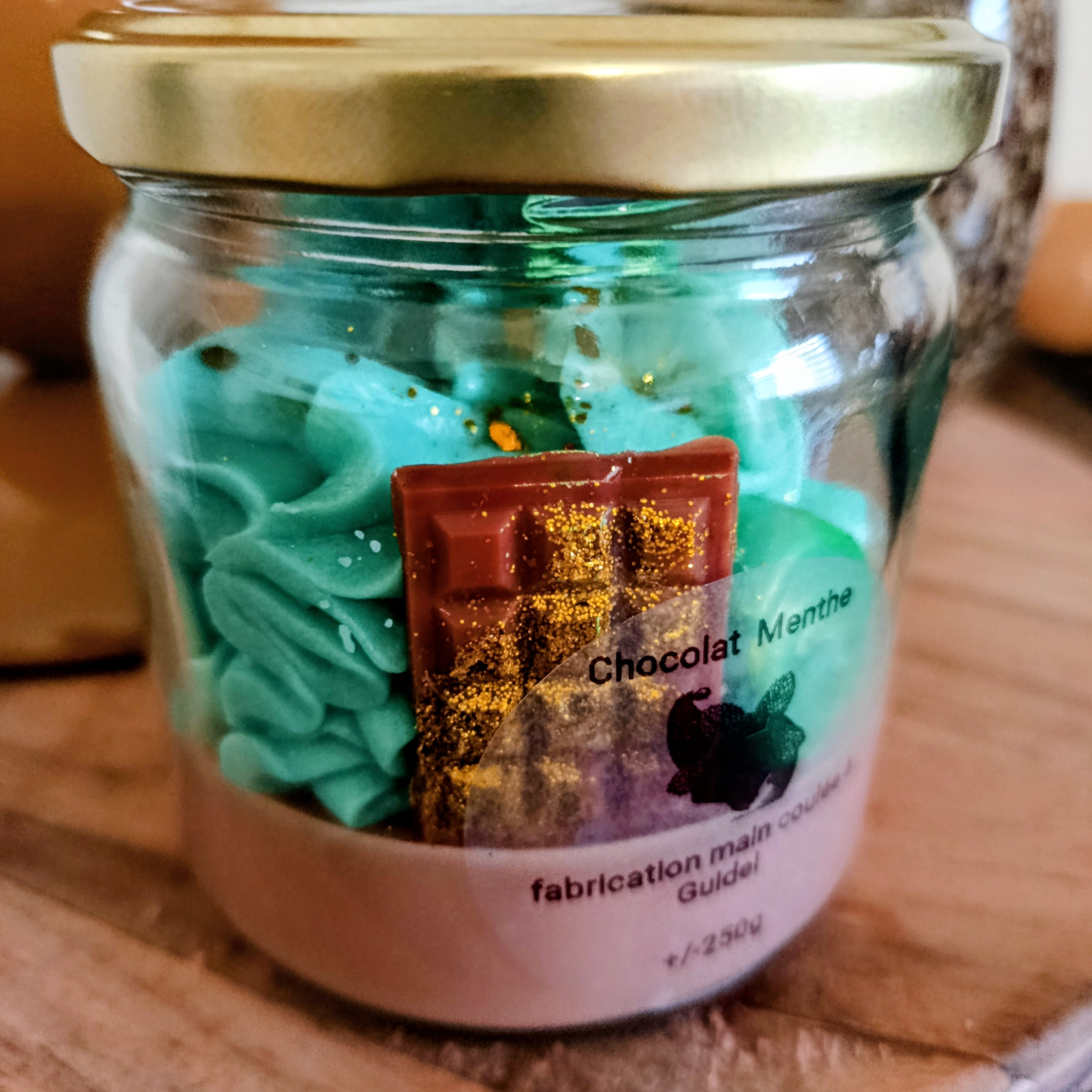 Bougie gourmande chocolat menthe 