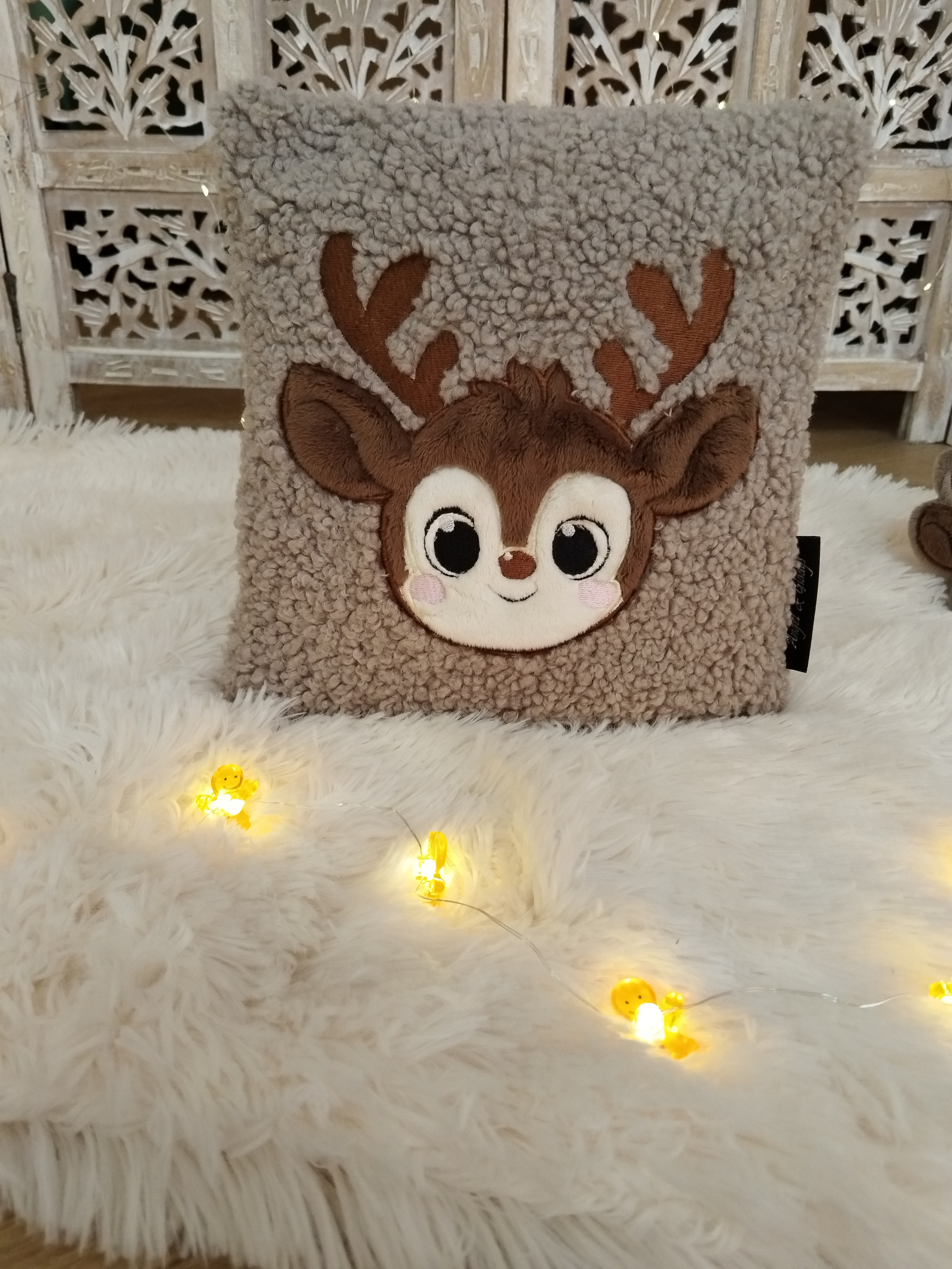 Housse Coussin 25x25cm - Céleste