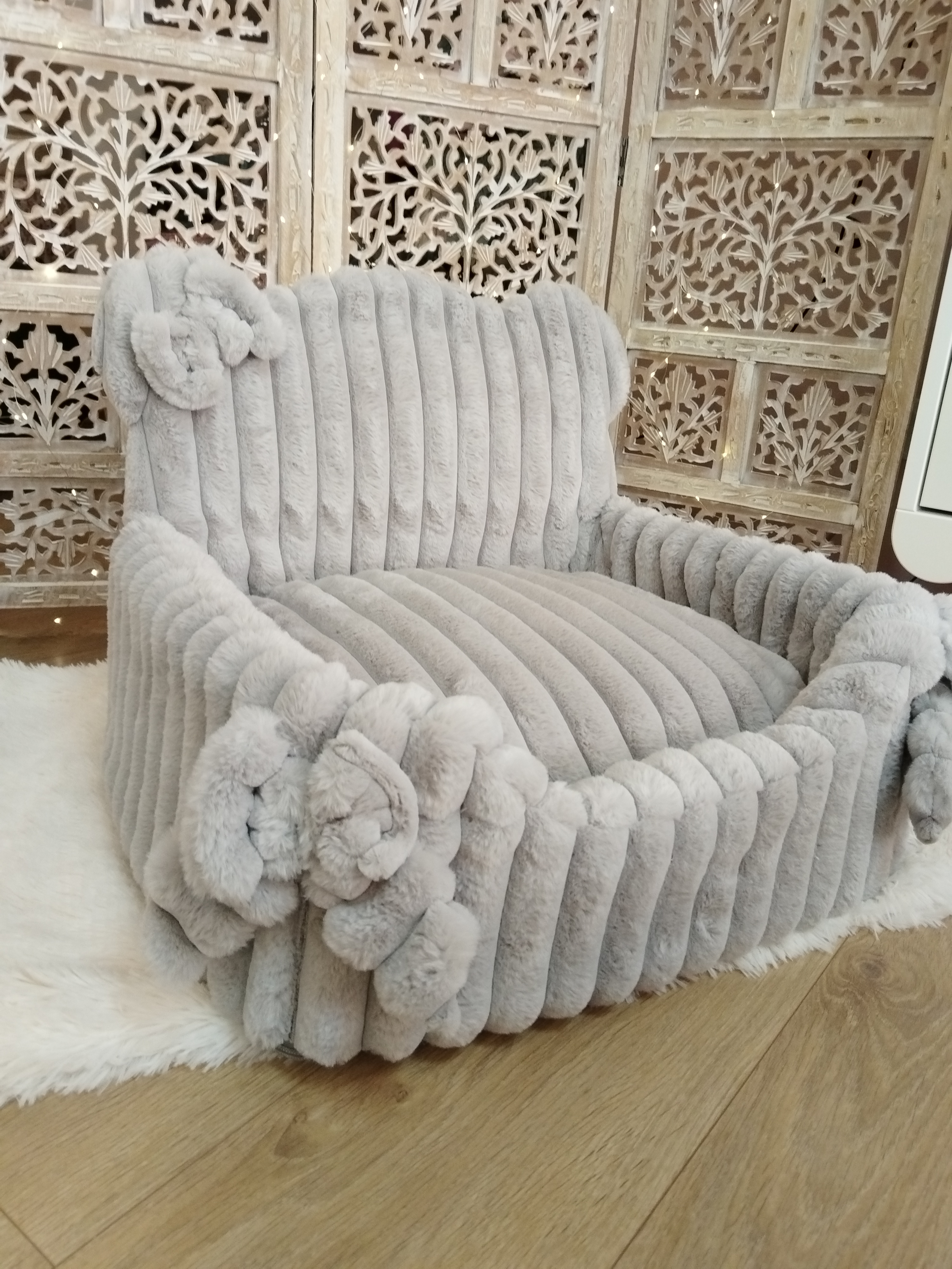 Housse pour Cute Teddy -  Éclat de Lune – Brume d'Argent