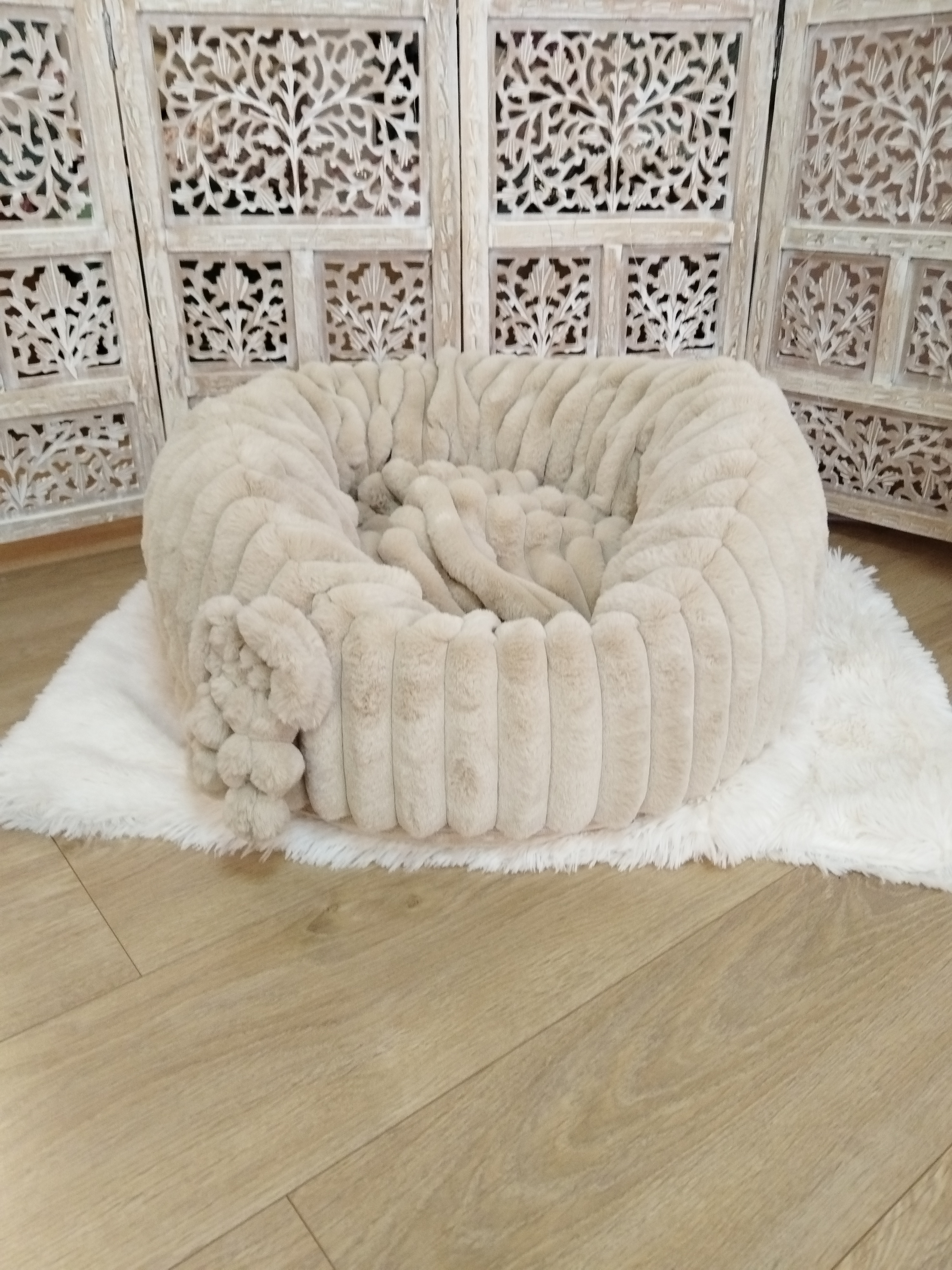 Housse pour Pouf - Éclat de Lune – Rayon d'Aube