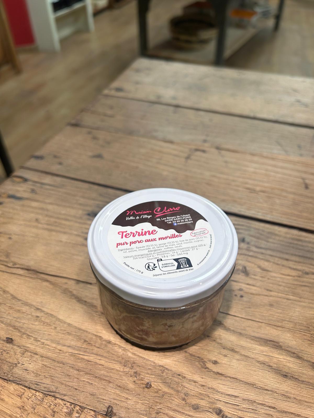 Terrine pur porc aux morilles