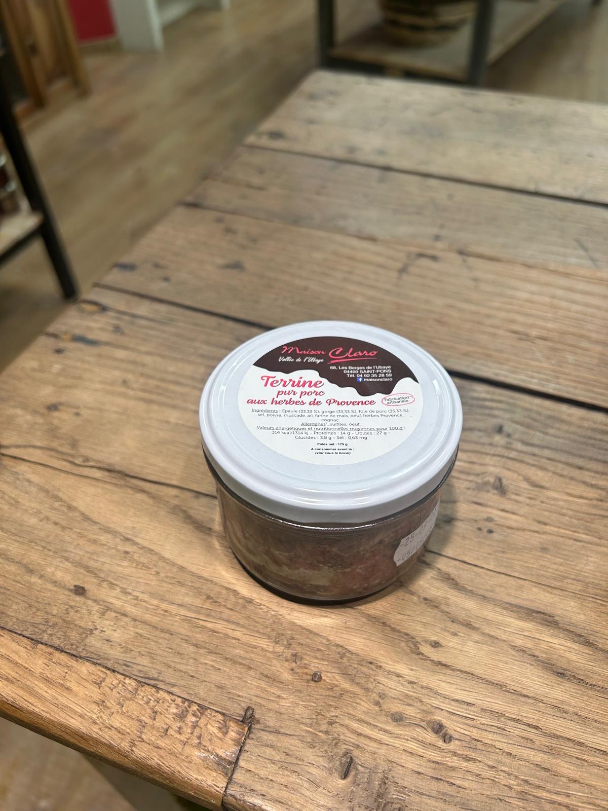 Terrine pur porc aux herbes de Provence