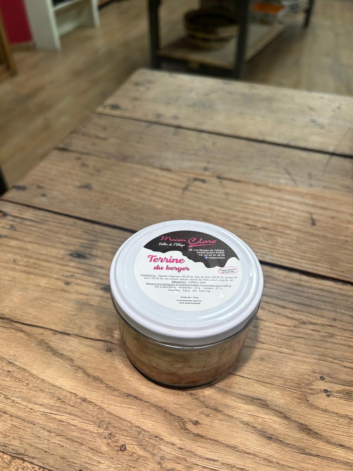 Terrine du Berger (porc-agneau)