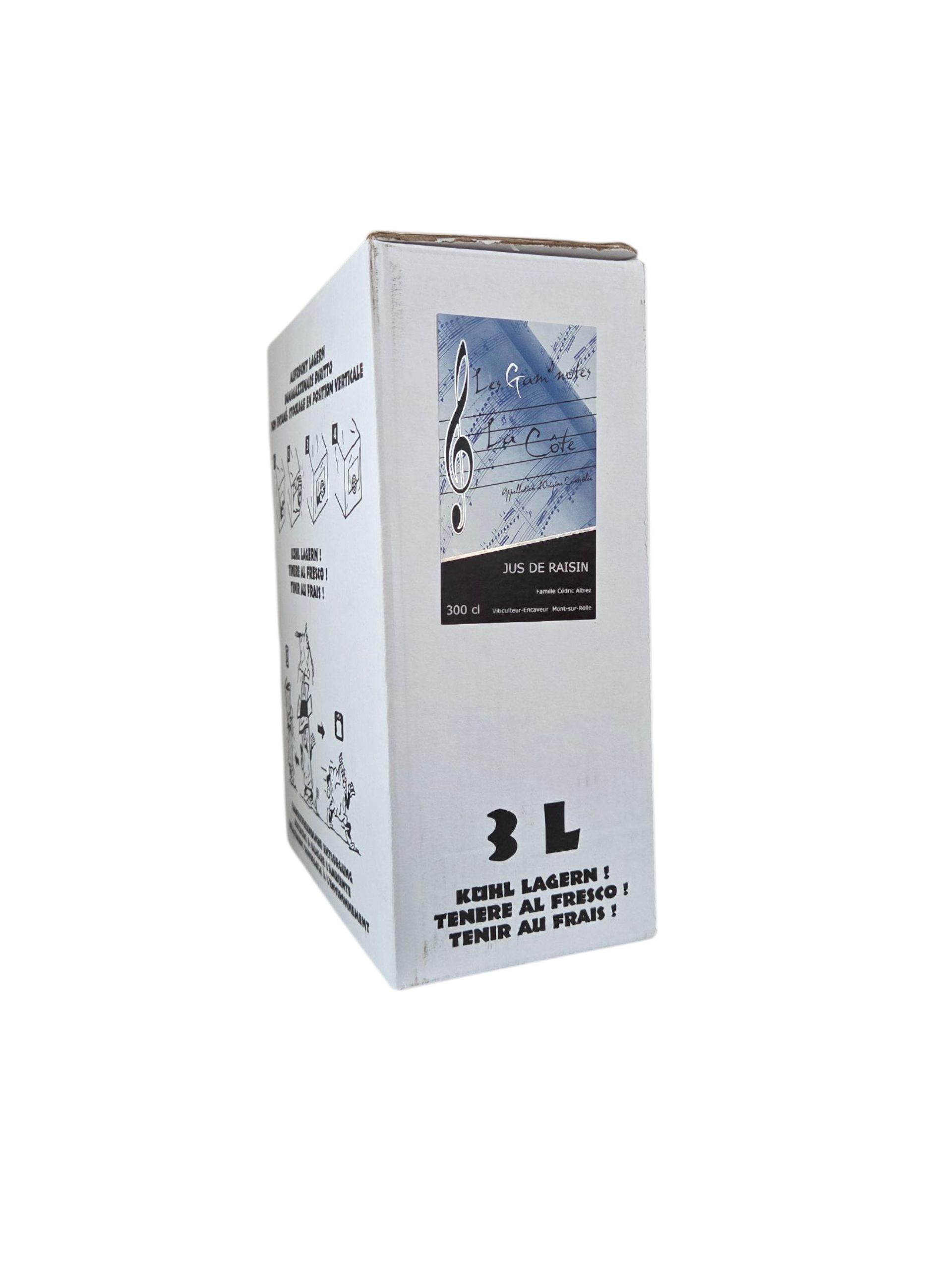 Box de jus de raisin