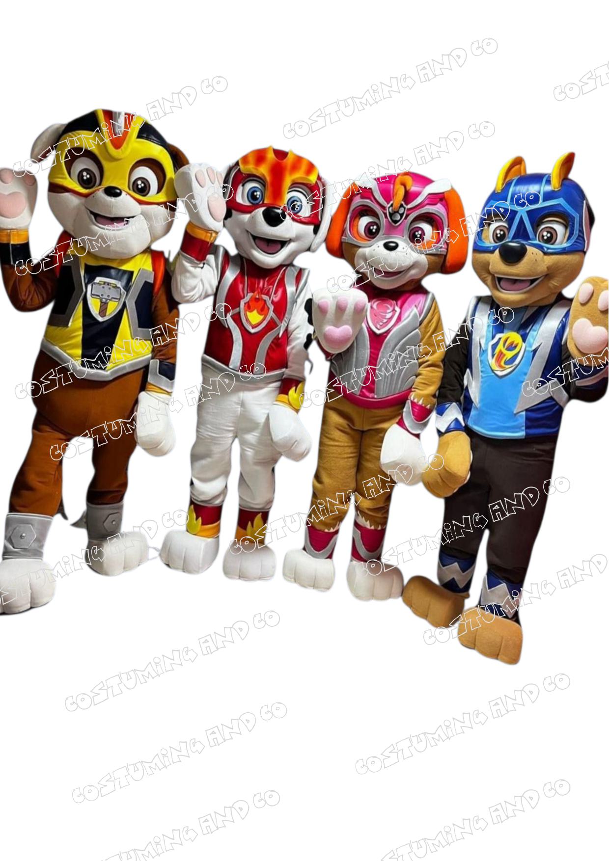 SUPER PAT PATROUILLE - Deluxe Mascottes (Lot de 4)