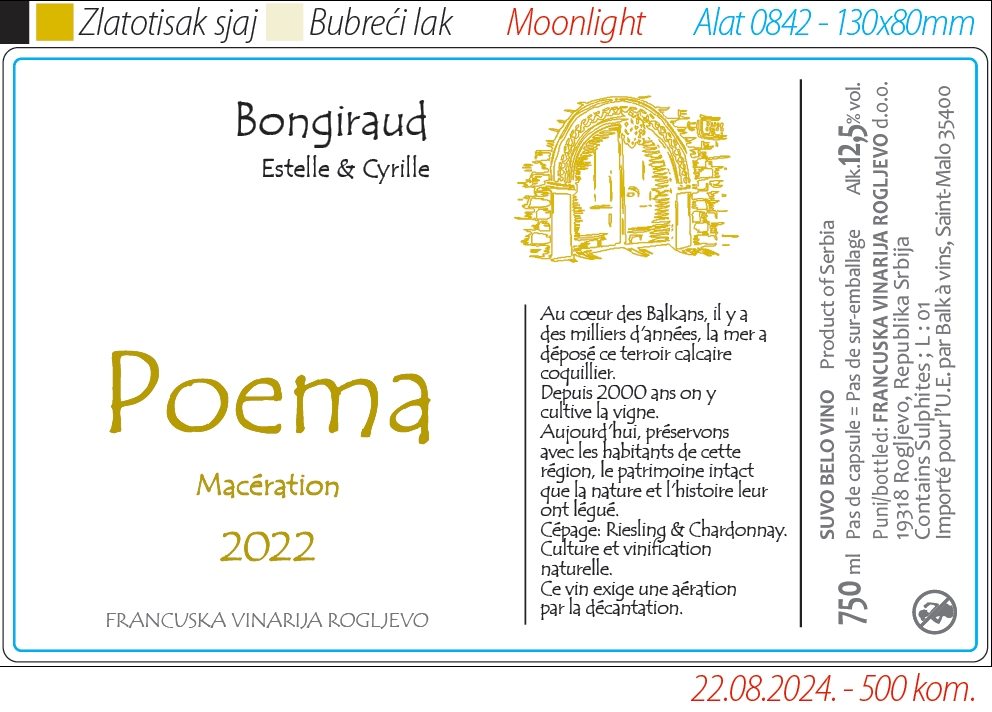 POEMA 2022 macération légère