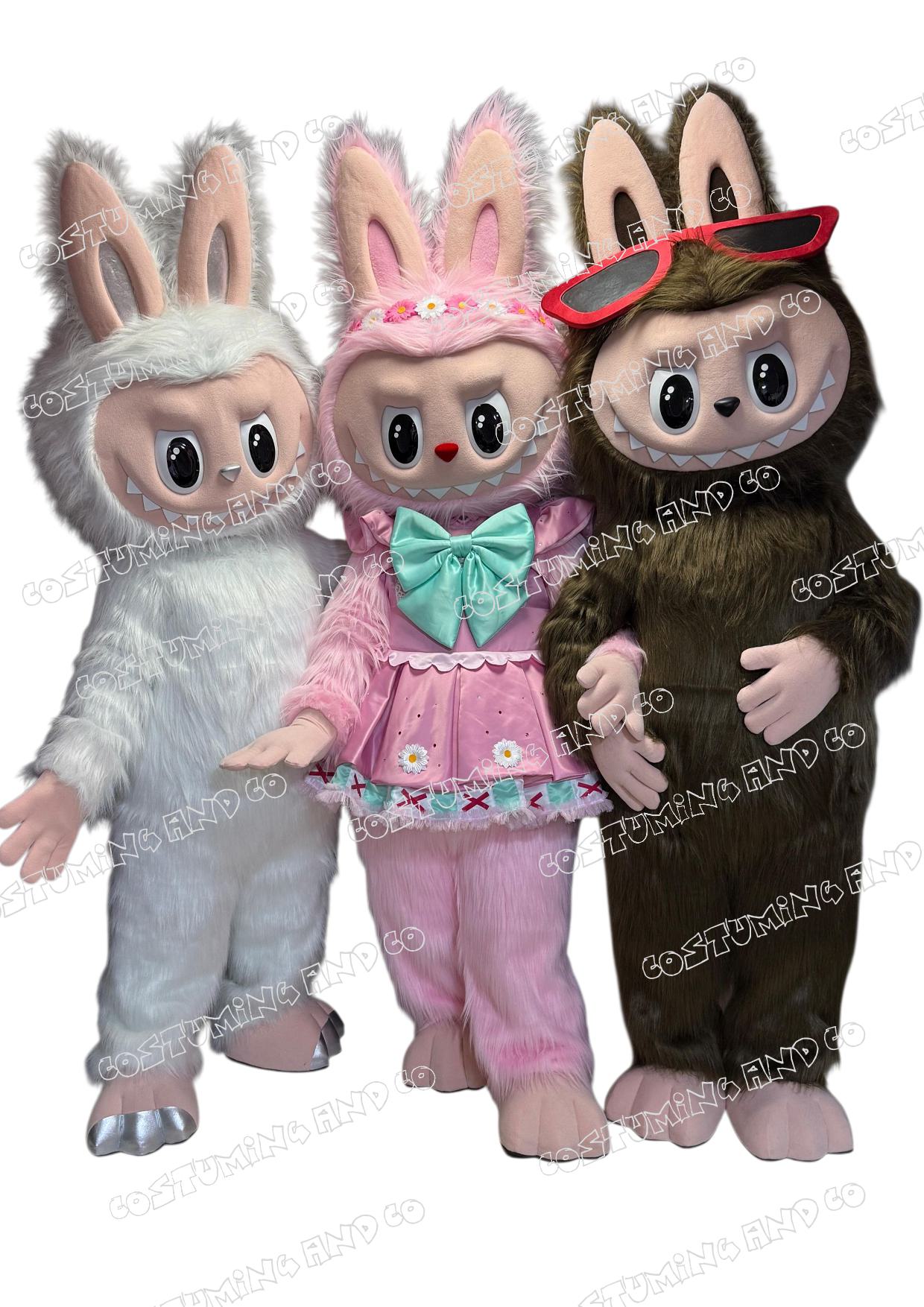  LABUBUS GLITZY,LOLLY & SHADY- PREMIUM Deluxe Mascottes (Offre Trio)