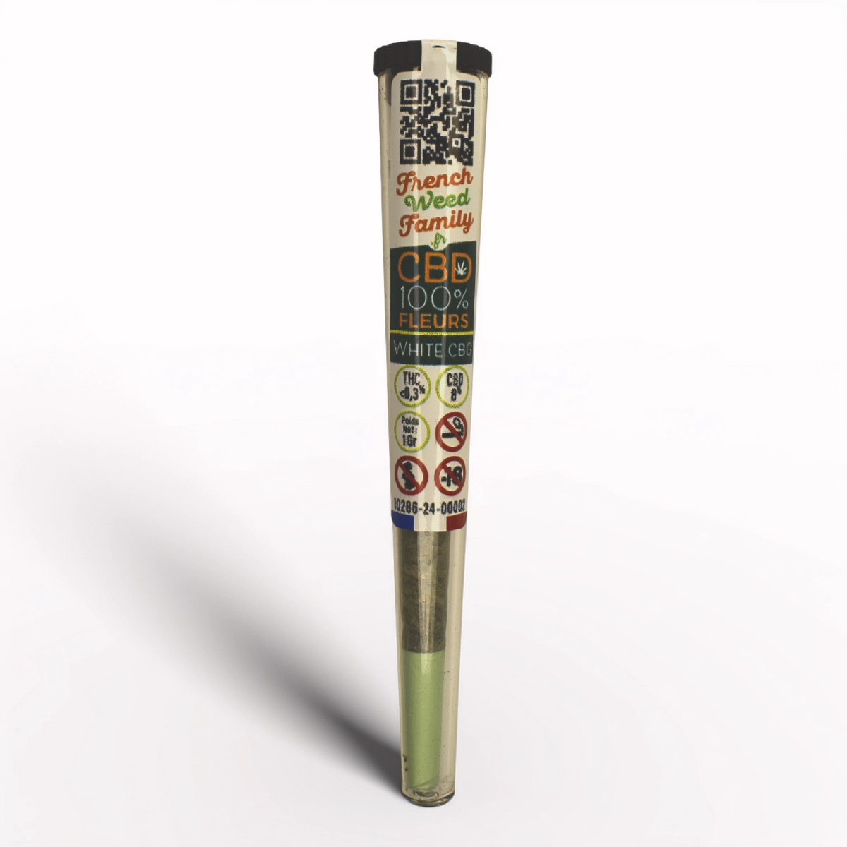 4 Pré-roulés White CBG