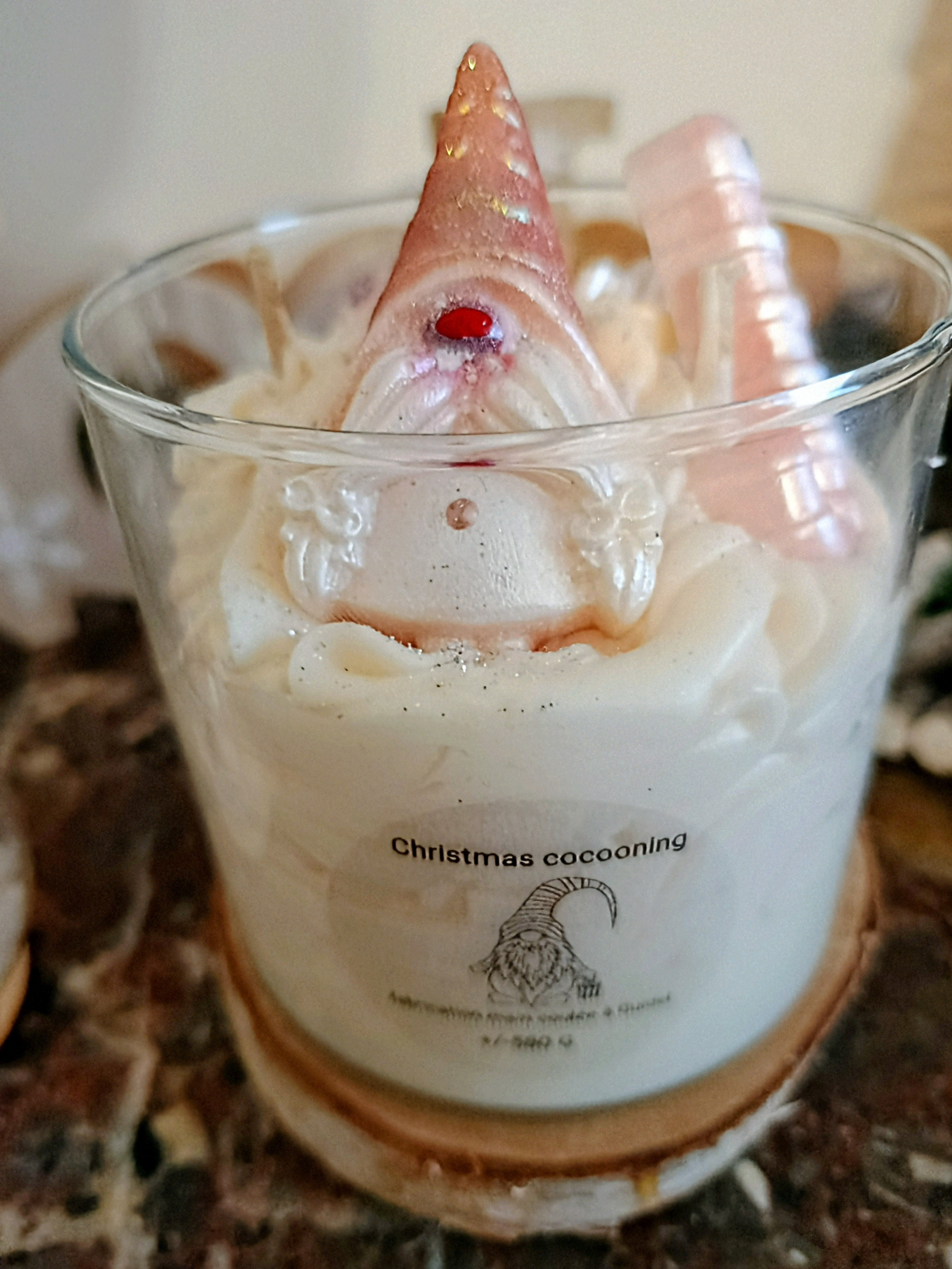 bougie gourmande grand format 580 lutin Gnome (christmas cocooning)