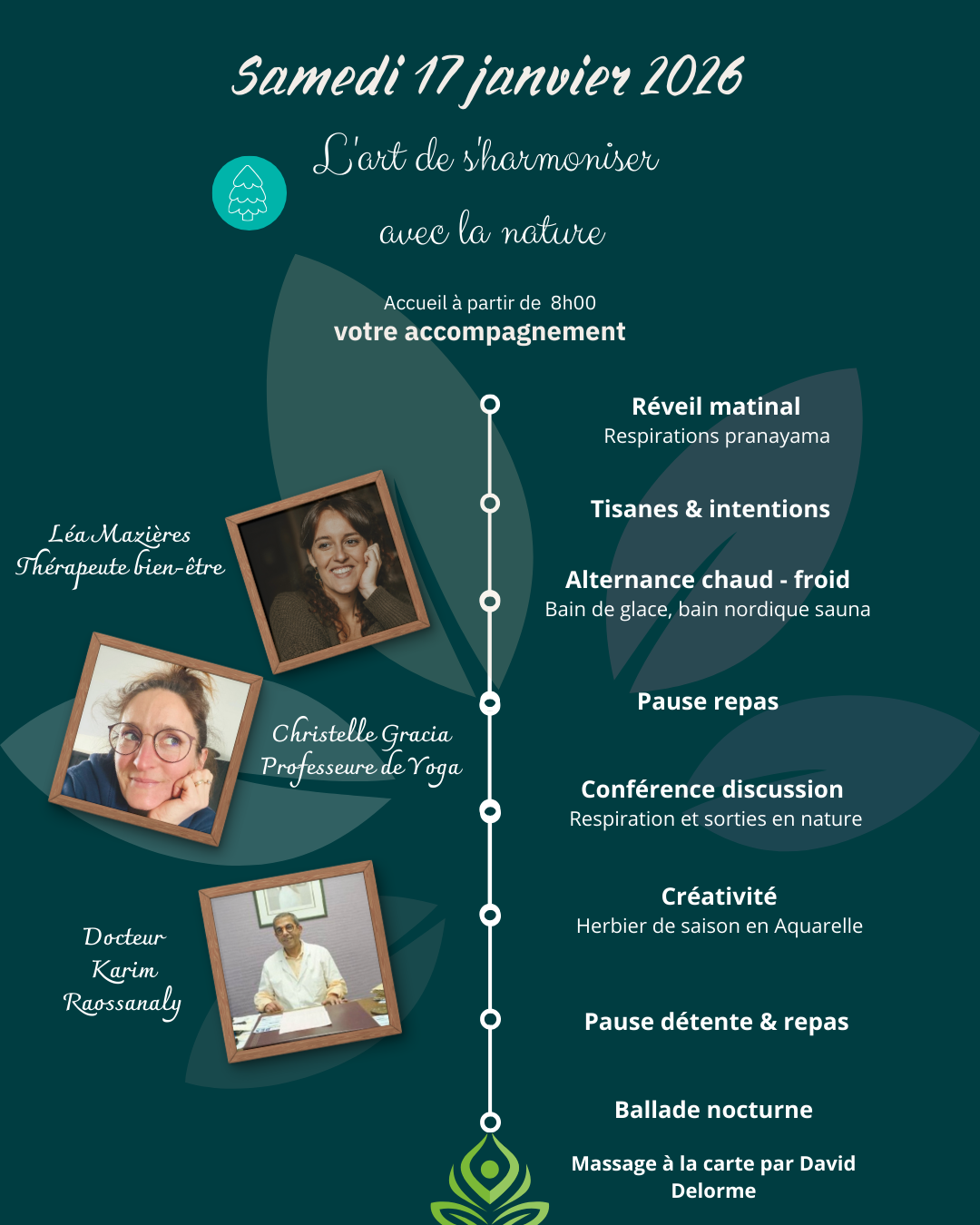  L’art de s’harmoniser avec la nature Samedi 17 janvier 2026 SOLO