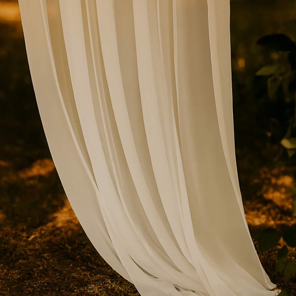 Tissus arche mousseline beige