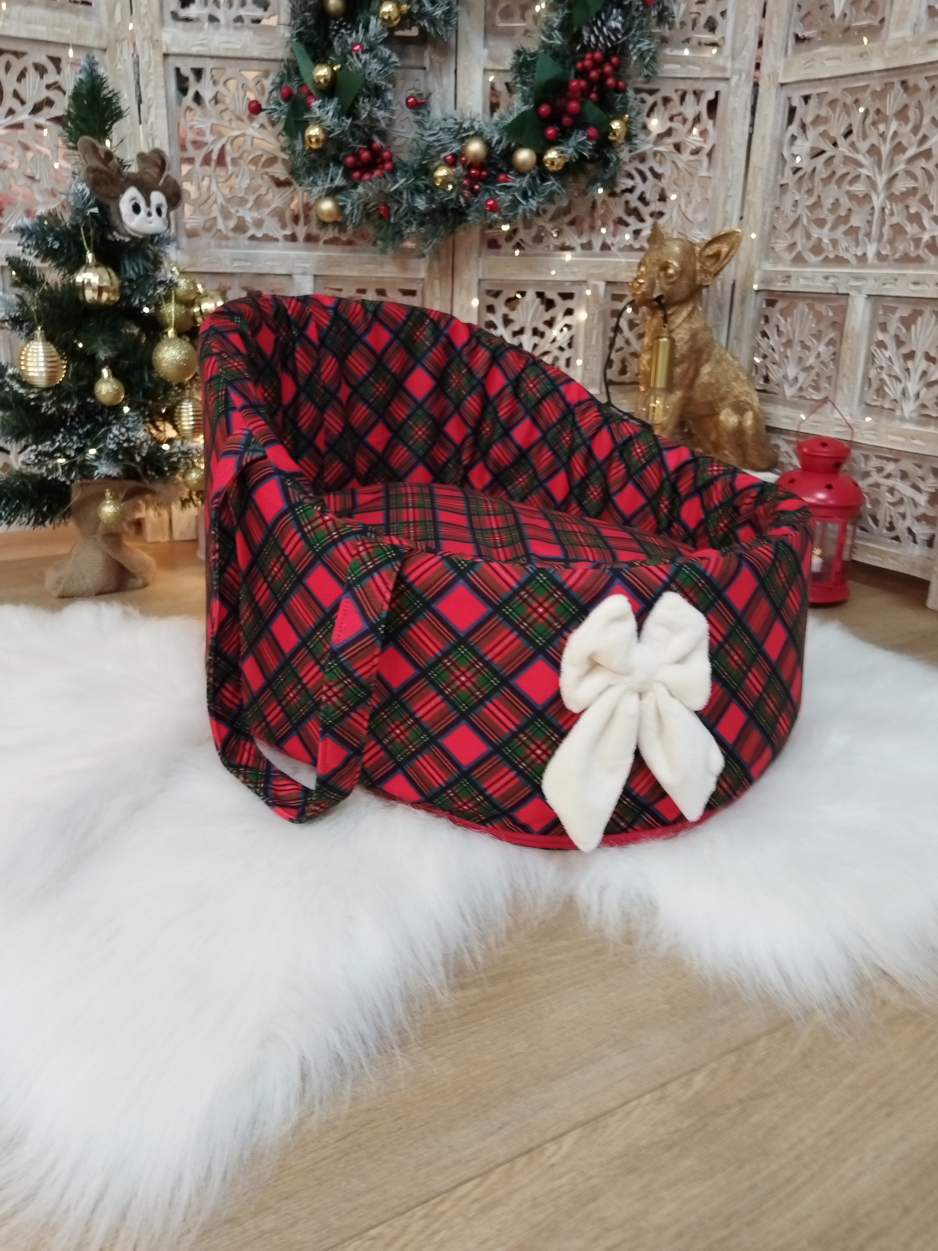 Housse Berceau - Tradition - Minky Écossais