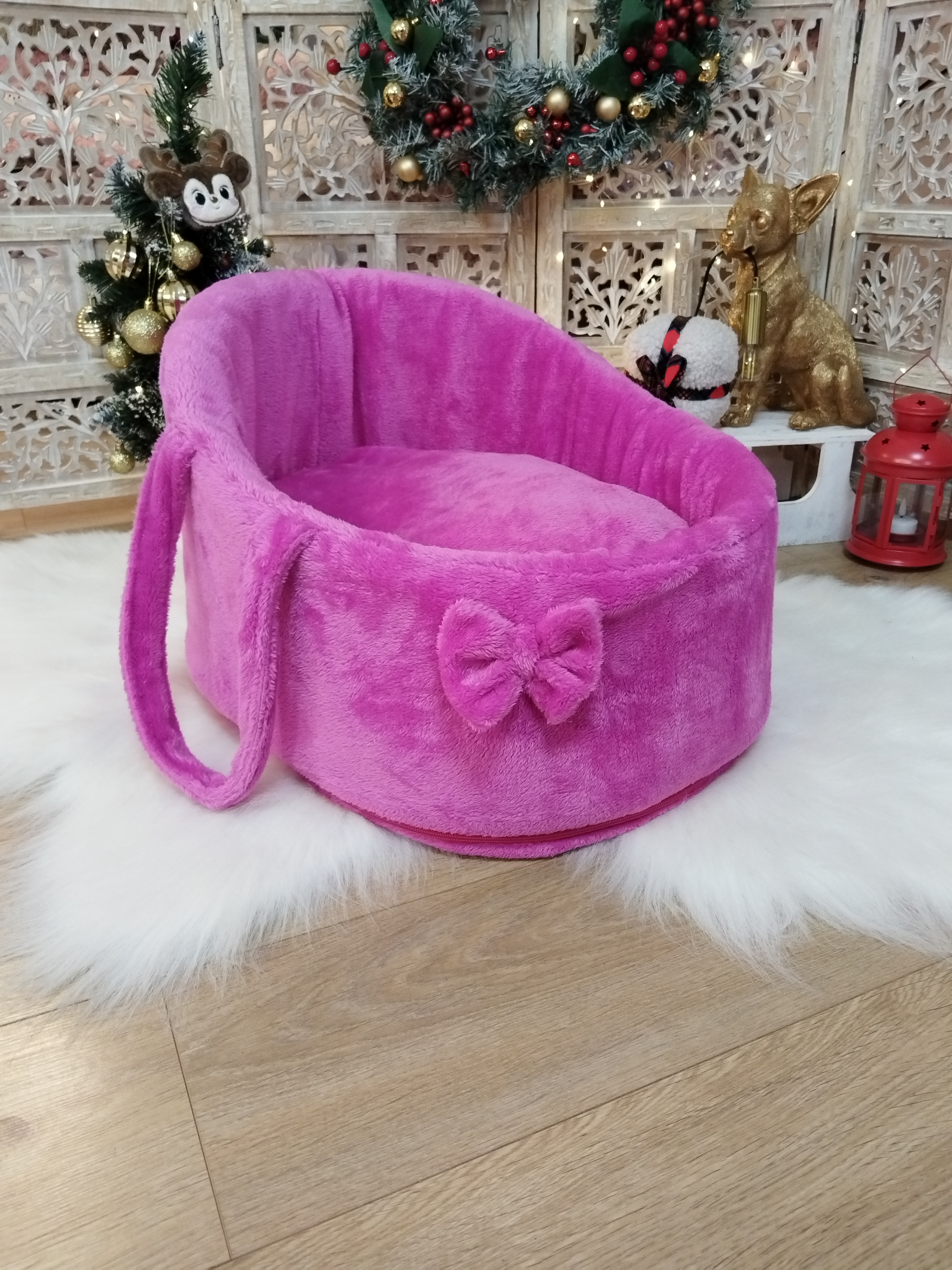 Housse pour Berceau Pilou Fuchsia Intense