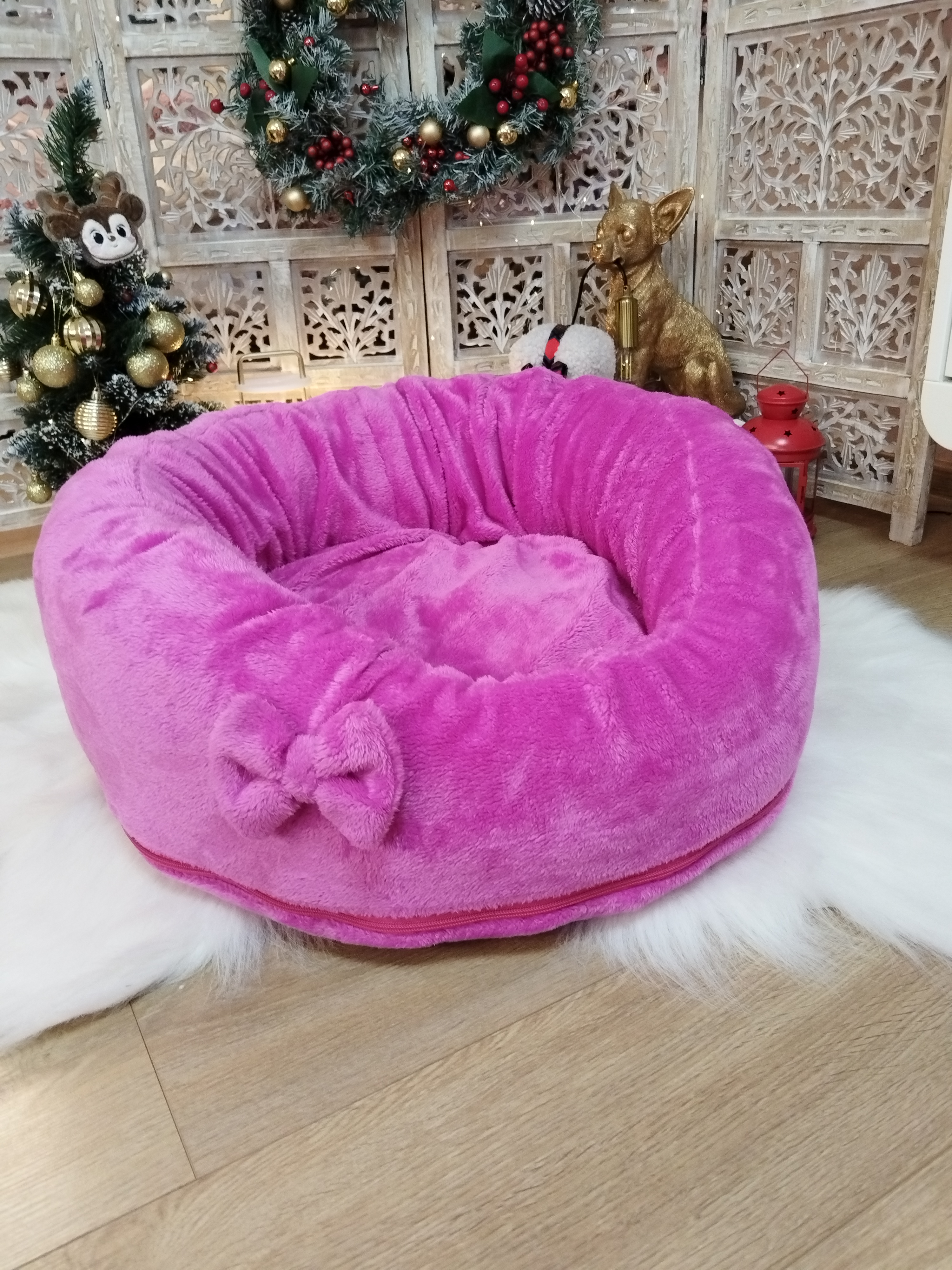 Housse pour Pouf Pilou Fuchsia Intense