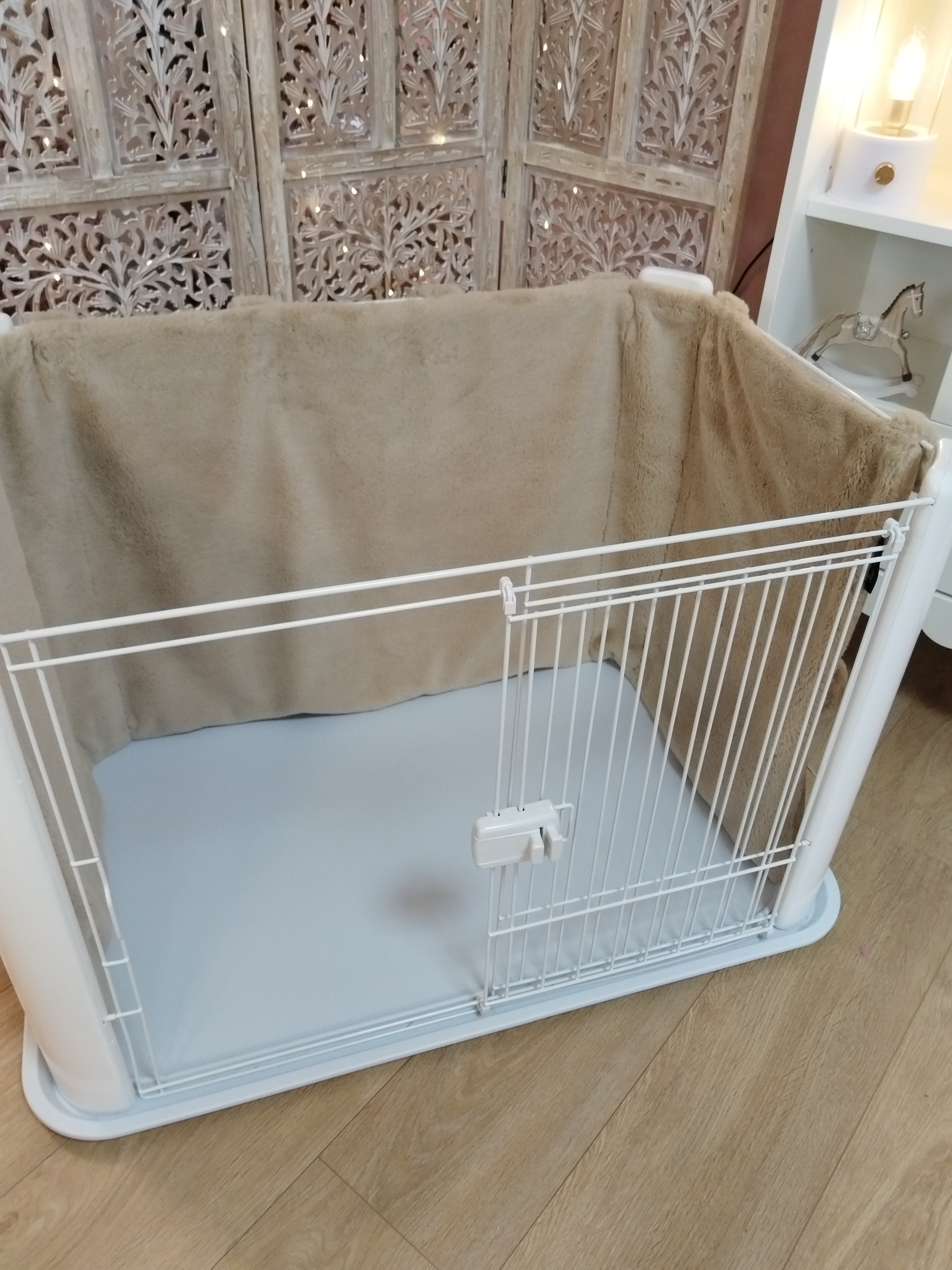 Housse Contour Parc Iris Ohyama - Rayon d'Aube Lisse