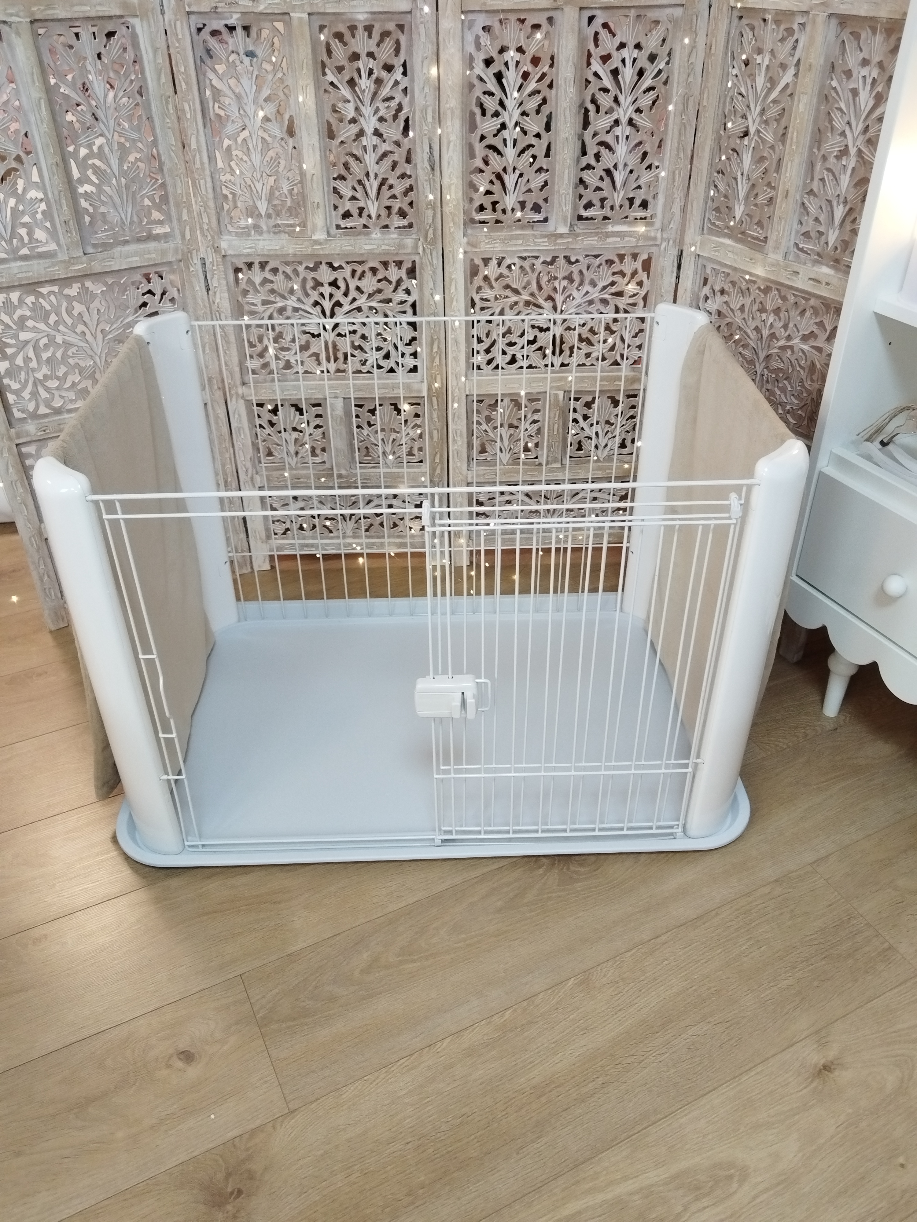 Paire de petits panneaux Parc Iris Ohyama - Caramel Vanille