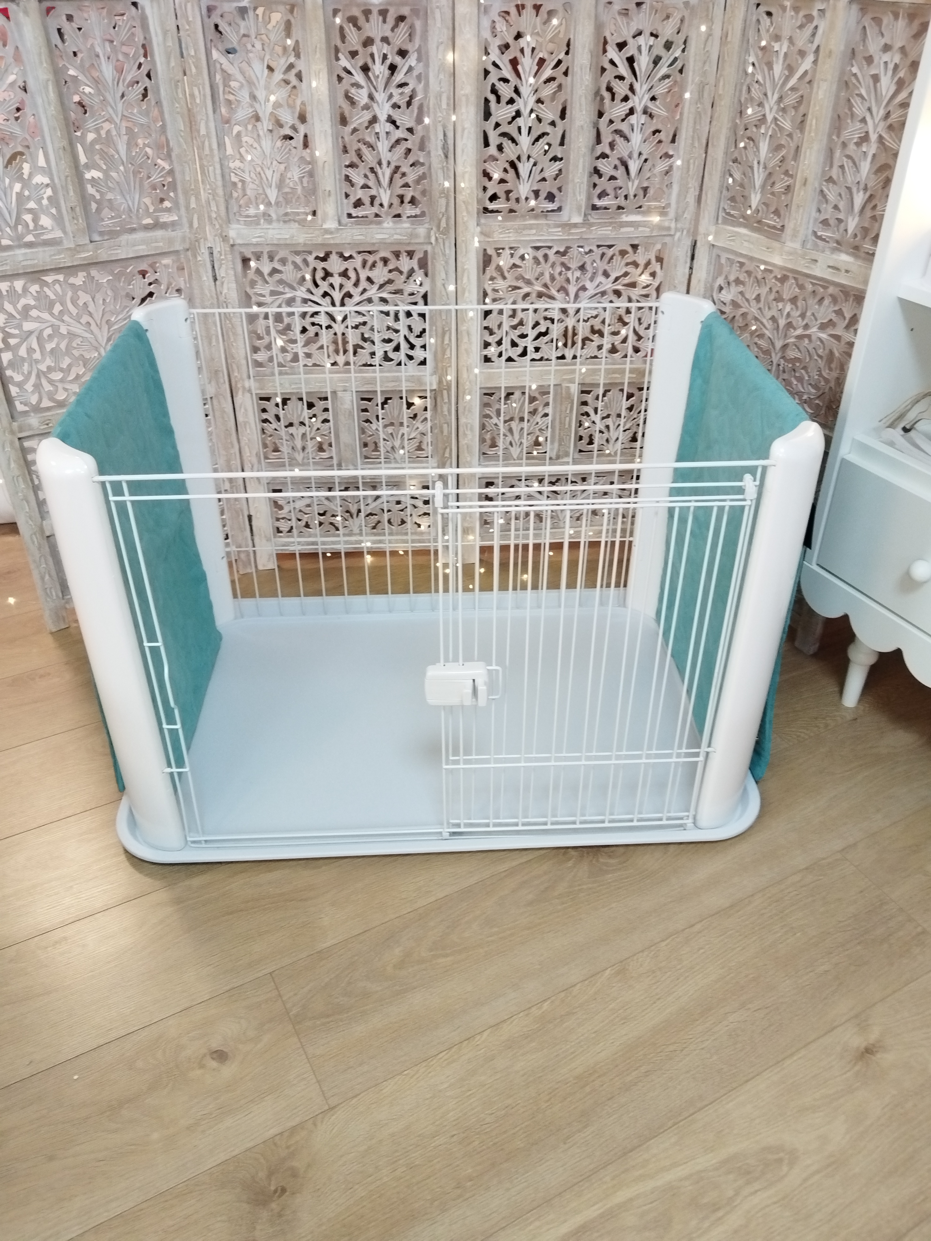 Paire de petits panneaux Parc Iris Ohyama - Aqua 