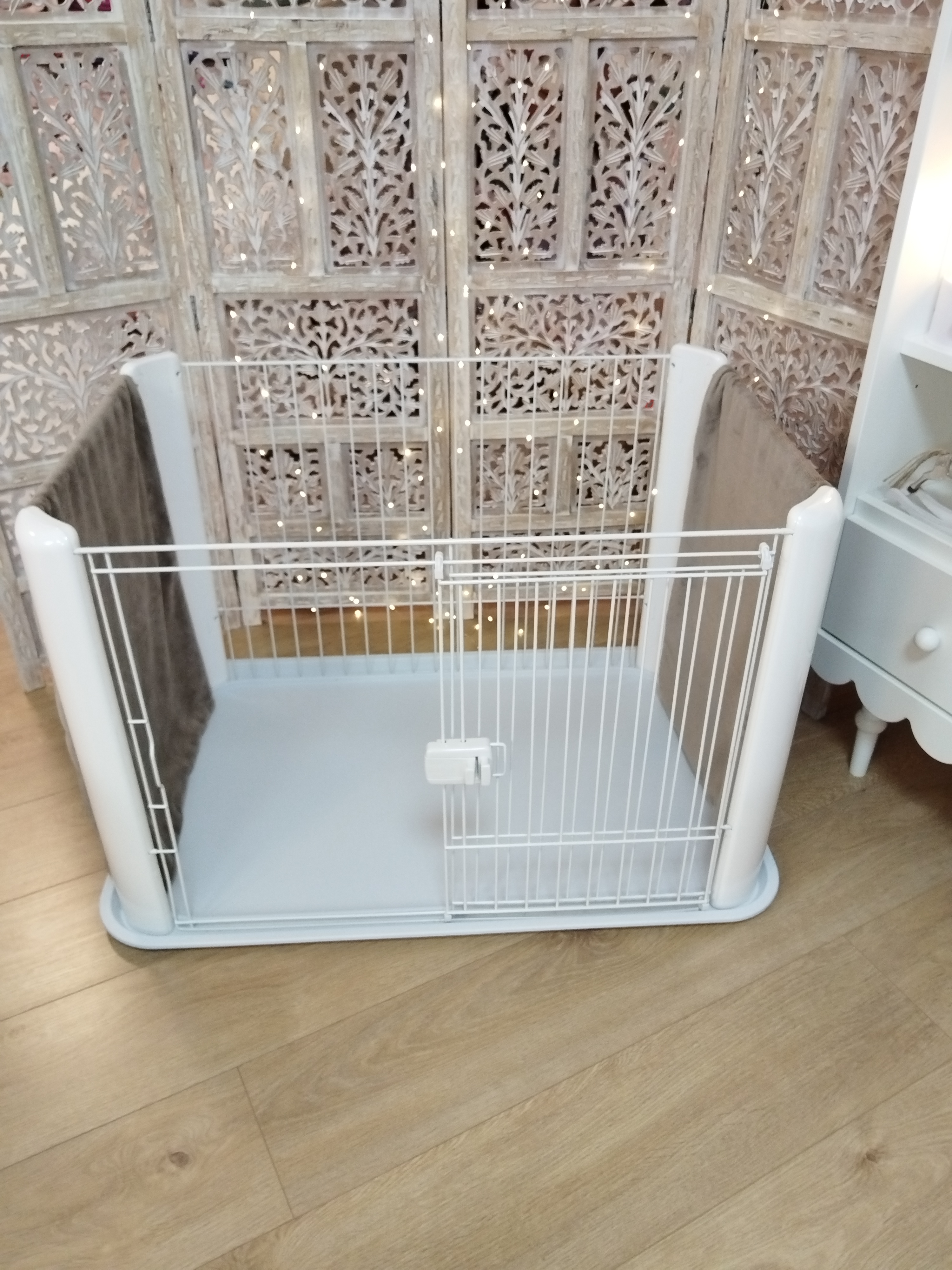 Paire de petits panneaux Parc Iris Ohyama - Mocca