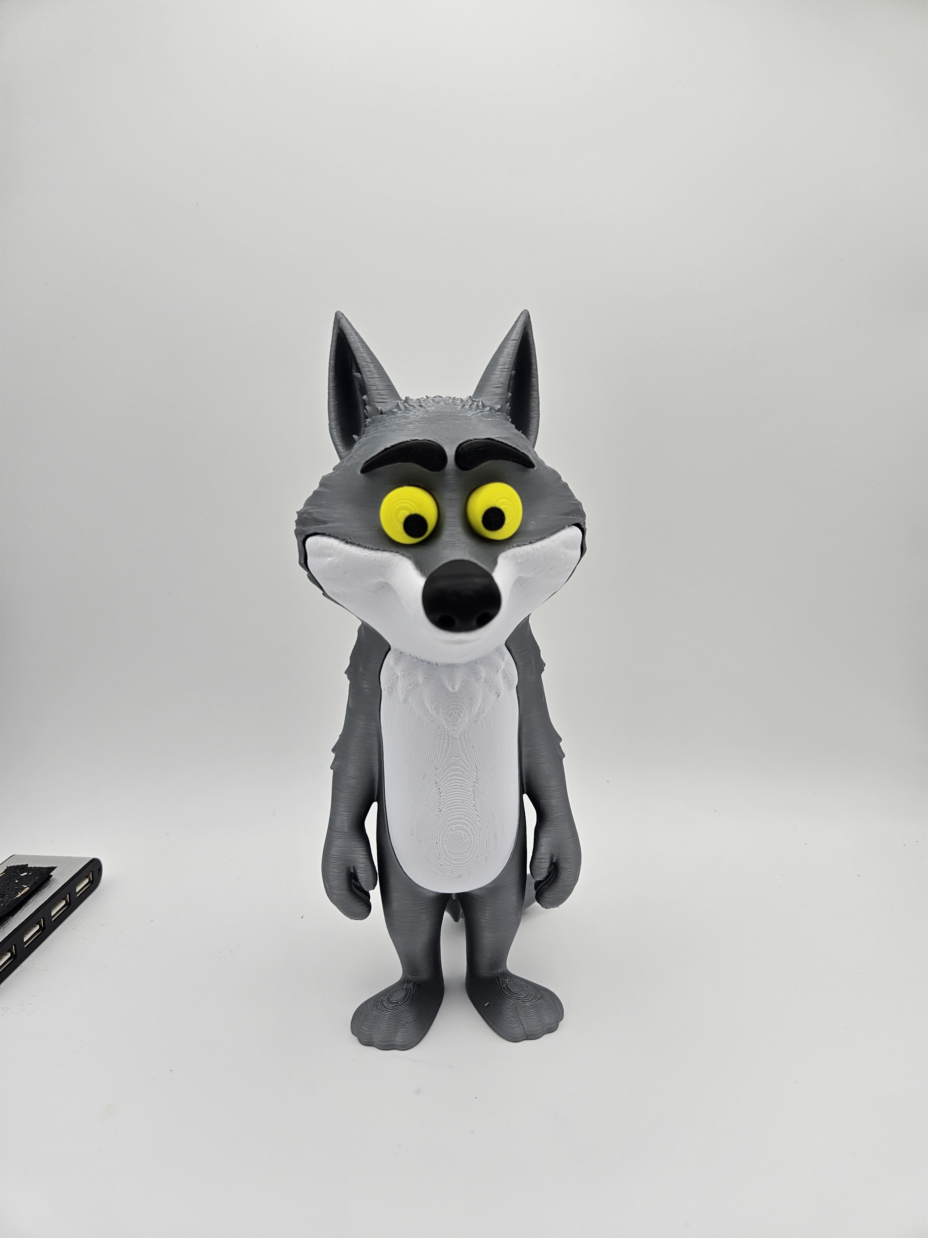 Loup pub Intermarché mal aimé 22.50 cm de haut 