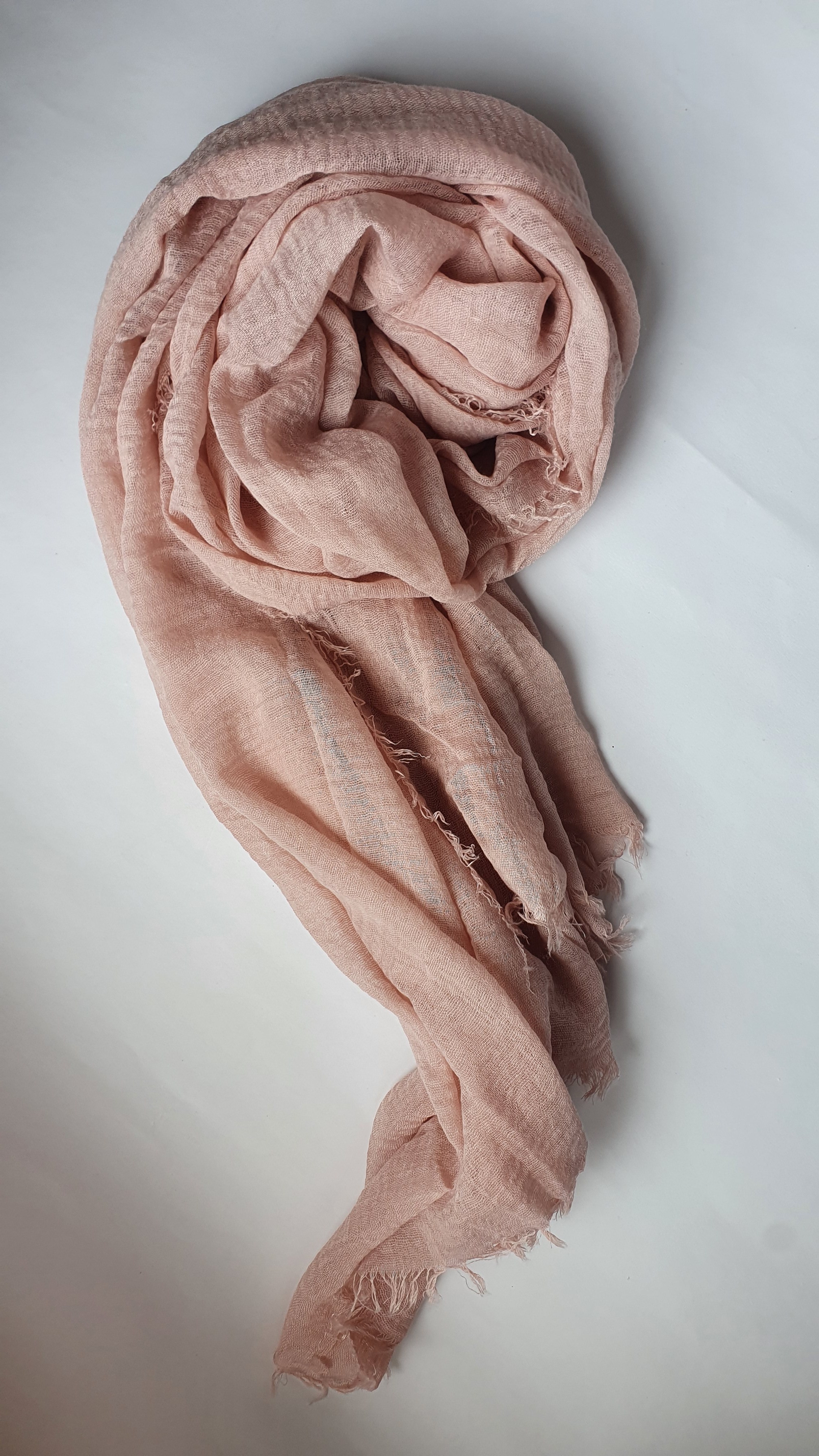 Voile Texturé Vieux Rose