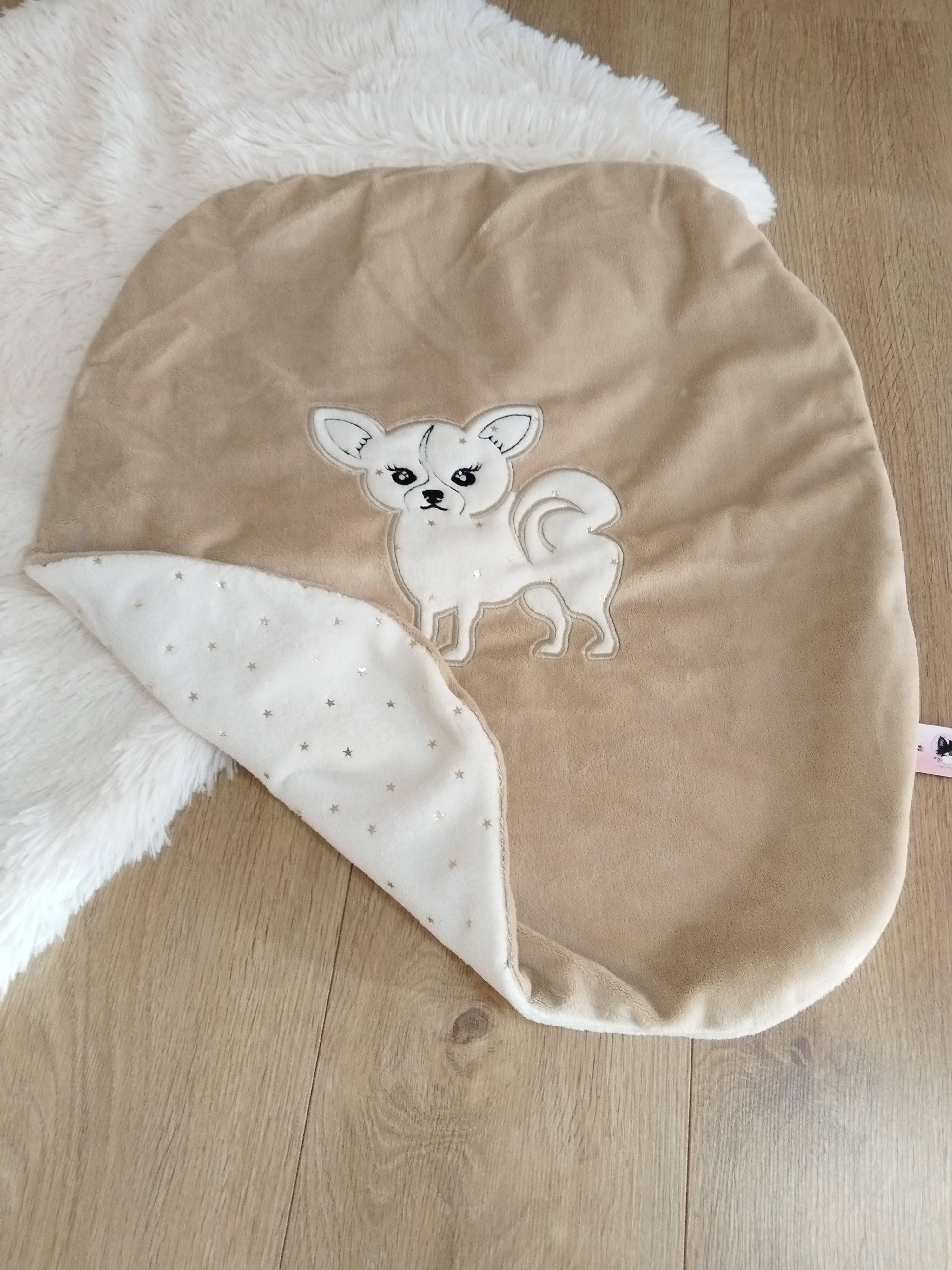 🩷 Housse pour coussin berceau T3 Caramel Chihuahua
