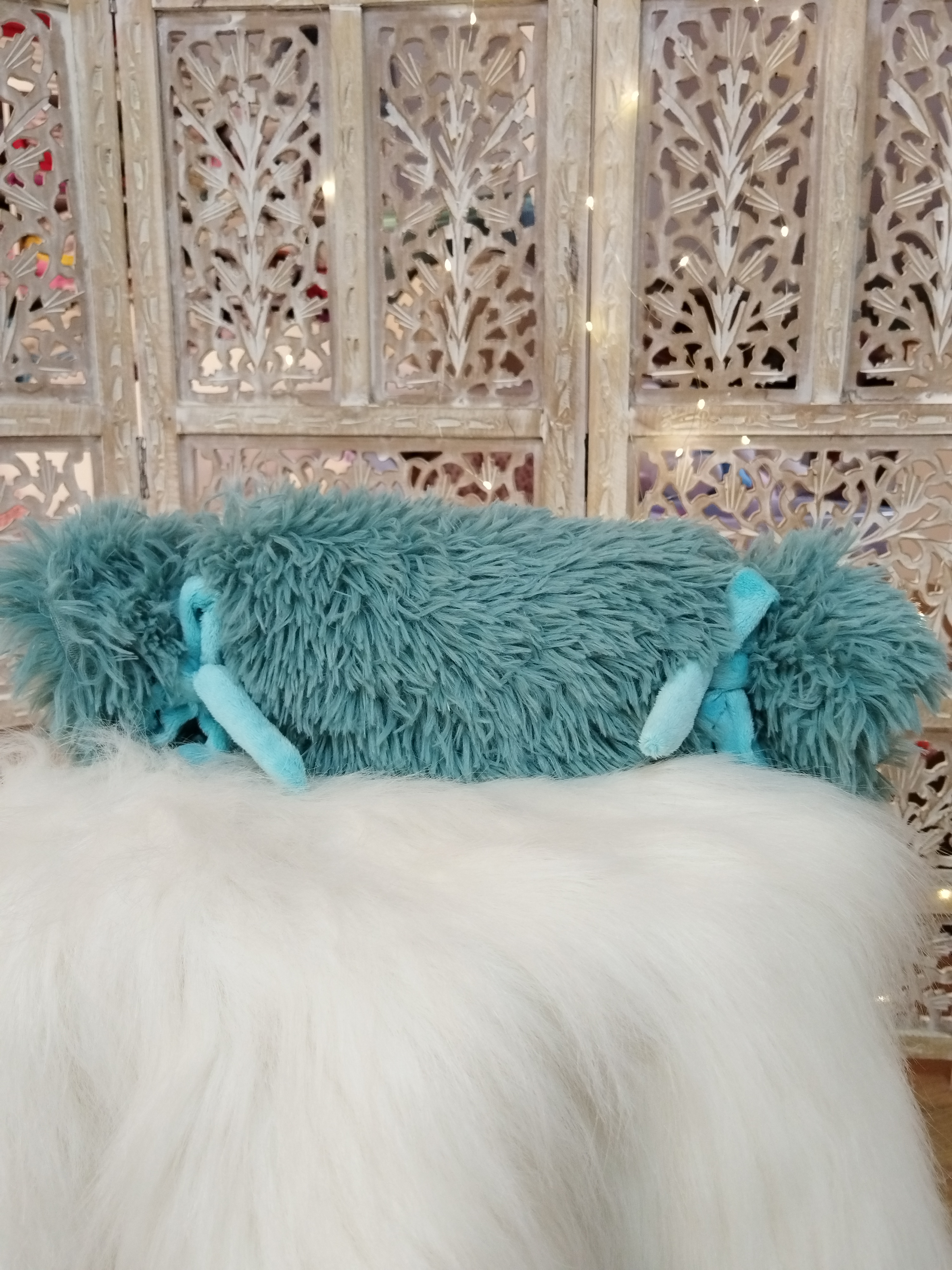 Coussin Bonbon Danse Turquoise