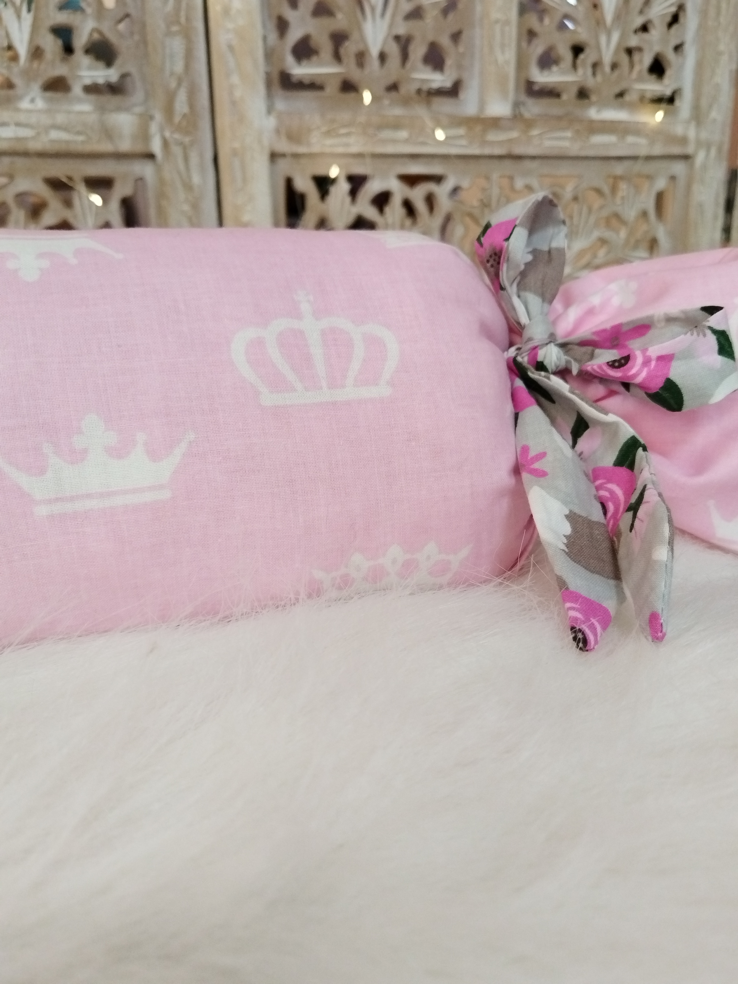 Coussin Bonbon Rose Princesse