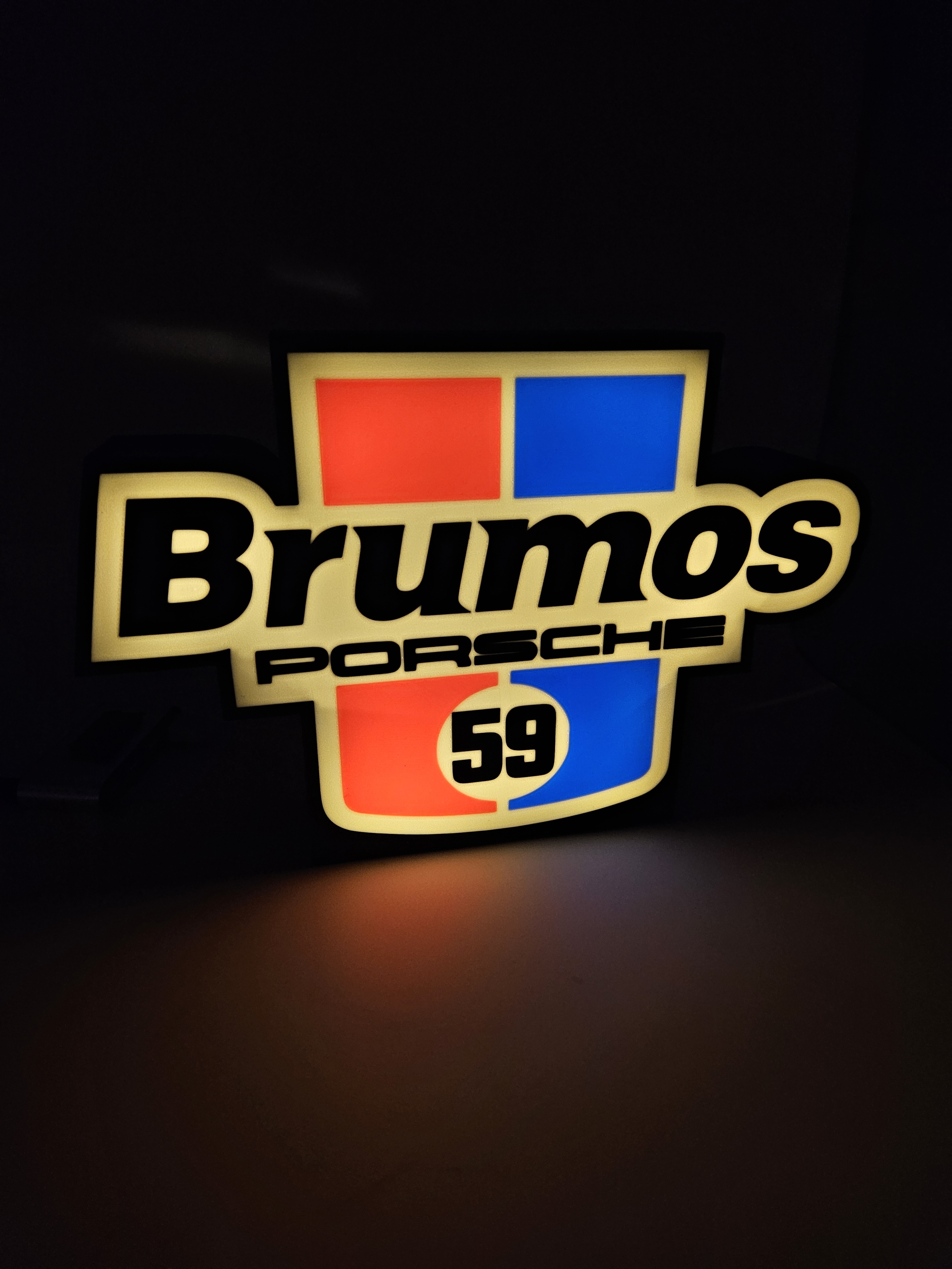 Lampe a led lumineuse Porsche 59 Brumos