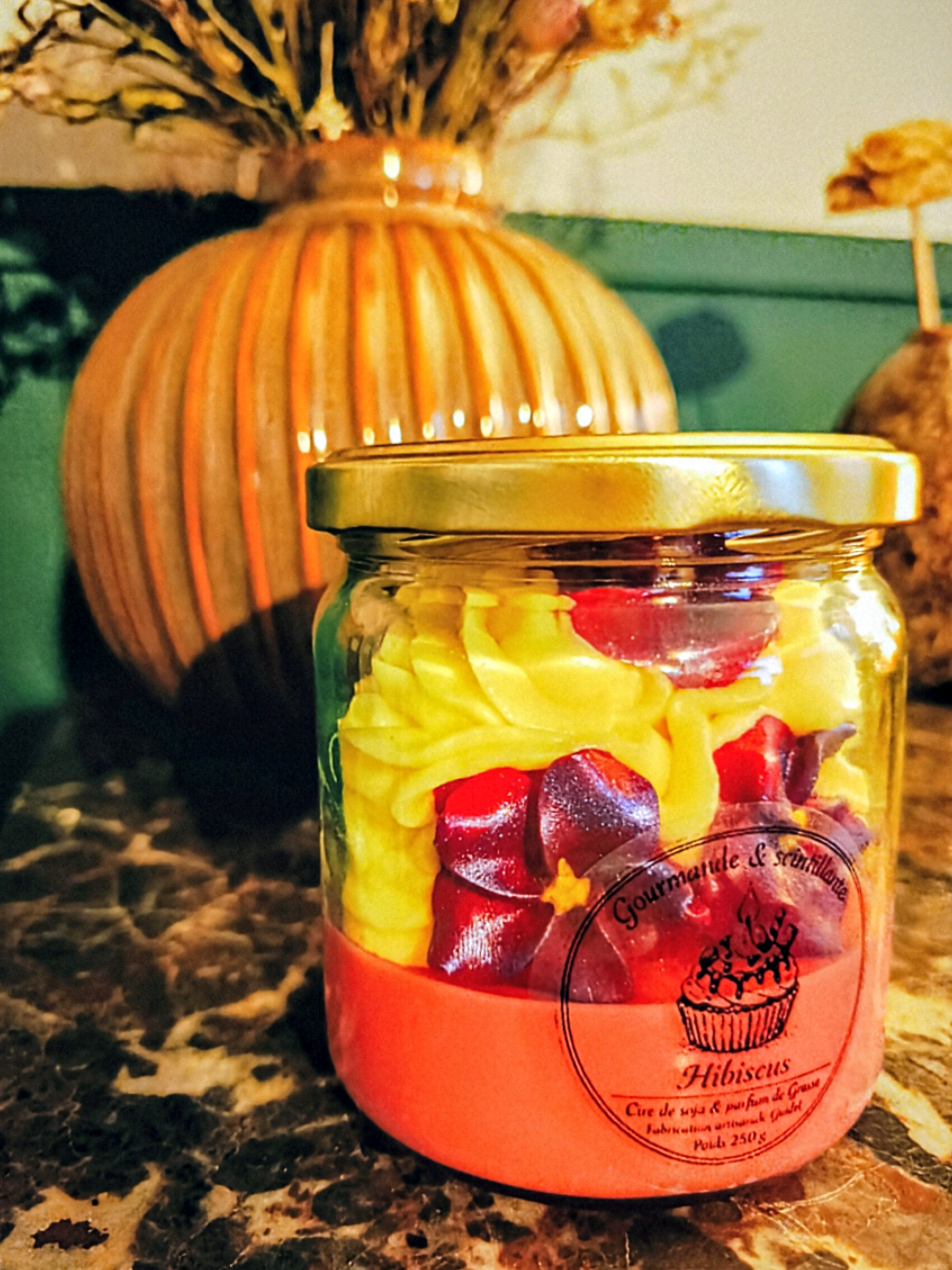 bougie gourmande hibiscus 250 g