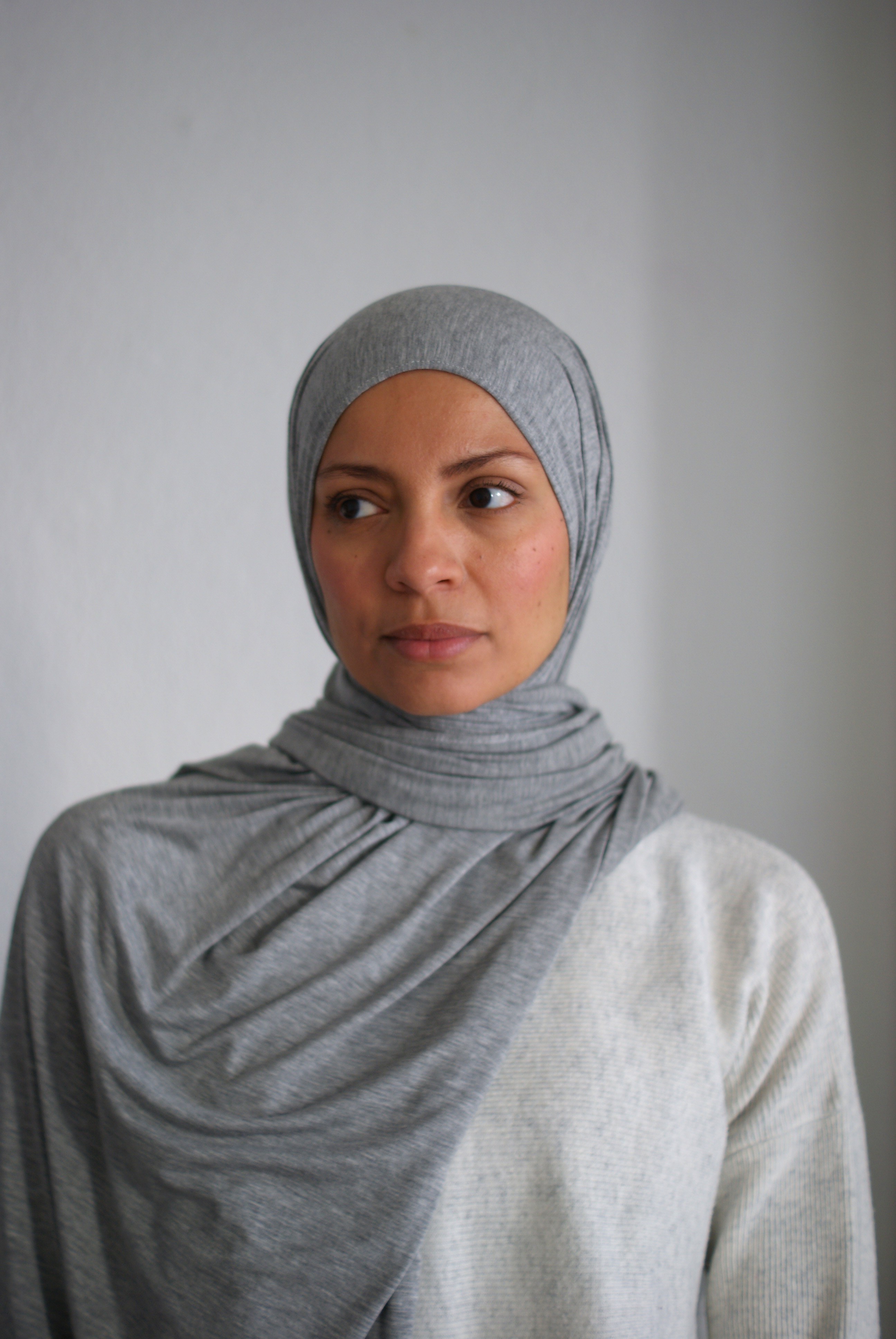 Voile Jersey de Bambou  – Gris chiné – Collection Bambooskin