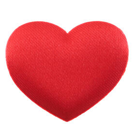 40 Décos à parsemer coeur 3/2.5 cm rouge