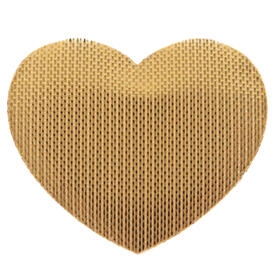 40 Décos à parsemer coeur 3/2.5 cm or