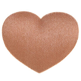 40 Décos à parsemer coeur 3/2.5 cm moka