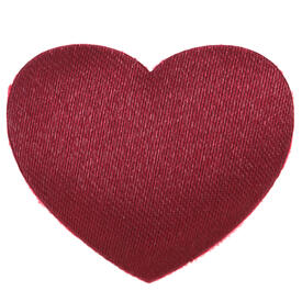 40 Décos à parsemer coeur 3/2.5 cm bordeaux