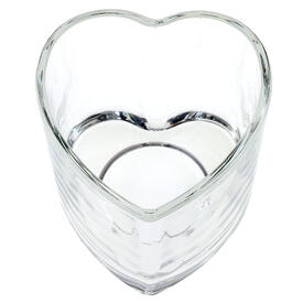 contenant verre coeur 7.5 x 7.5 x 6.5 cm